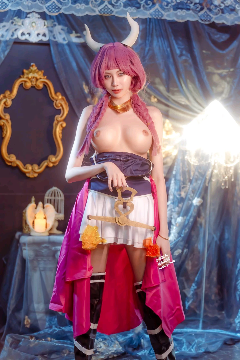 Cosplay Haruka_ハルカ – 阿烏拉給我脫掉!｜雙女神的秘密快樂時光 - P6