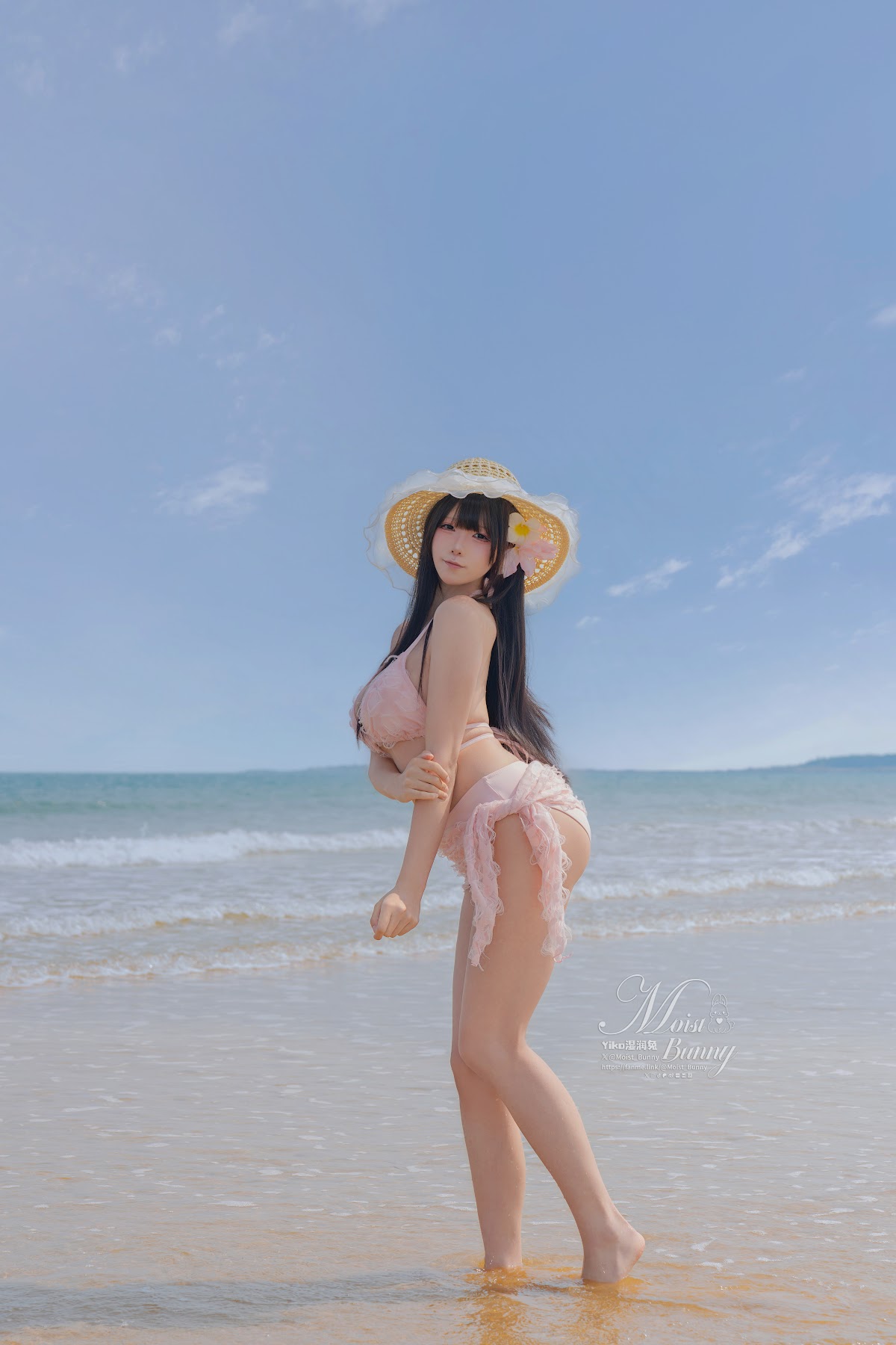 Coser@黏黏团子兔 – 07月作品『粉红假日』 - P12