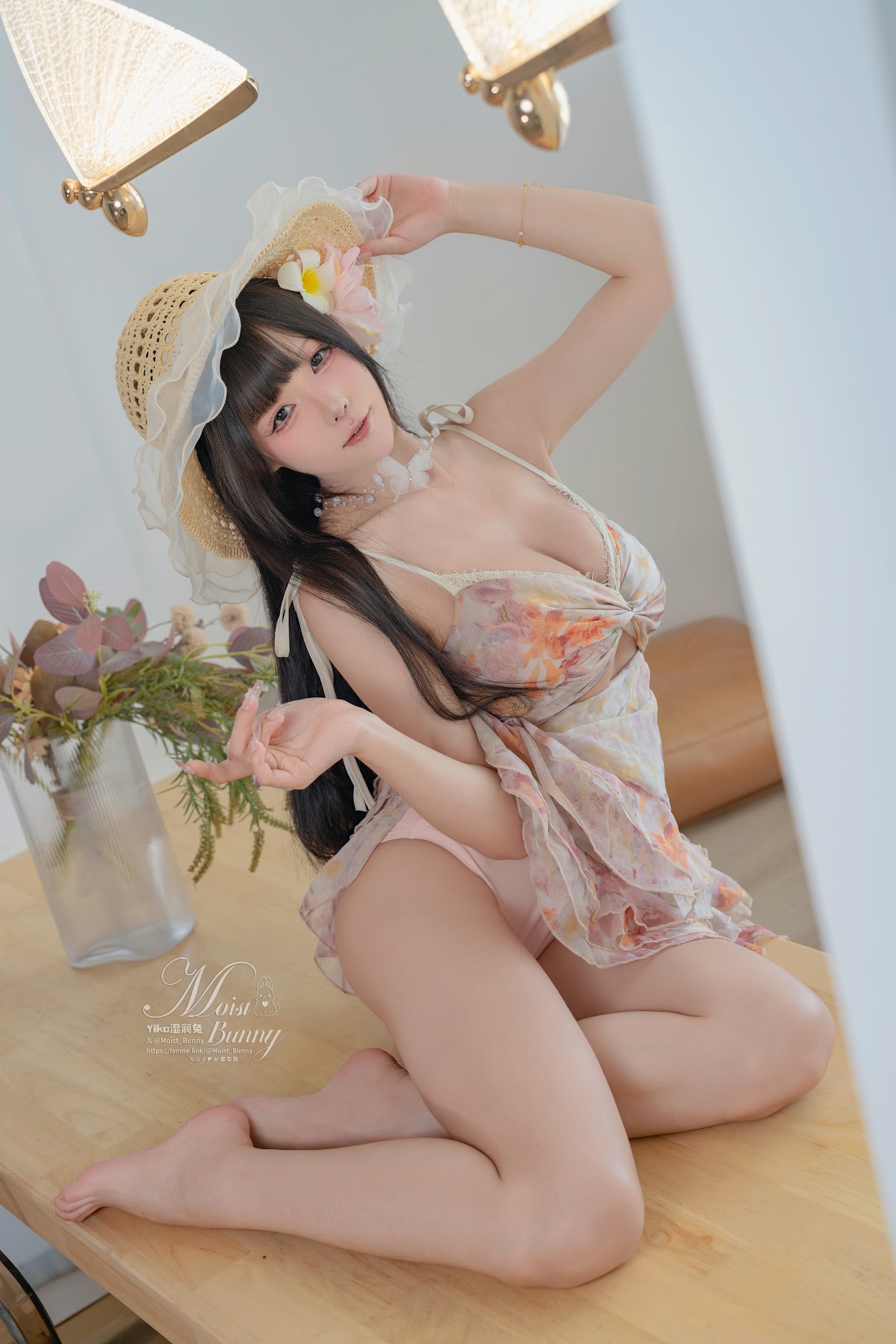 Coser@黏黏团子兔 – 07月作品『粉红假日』 - P20