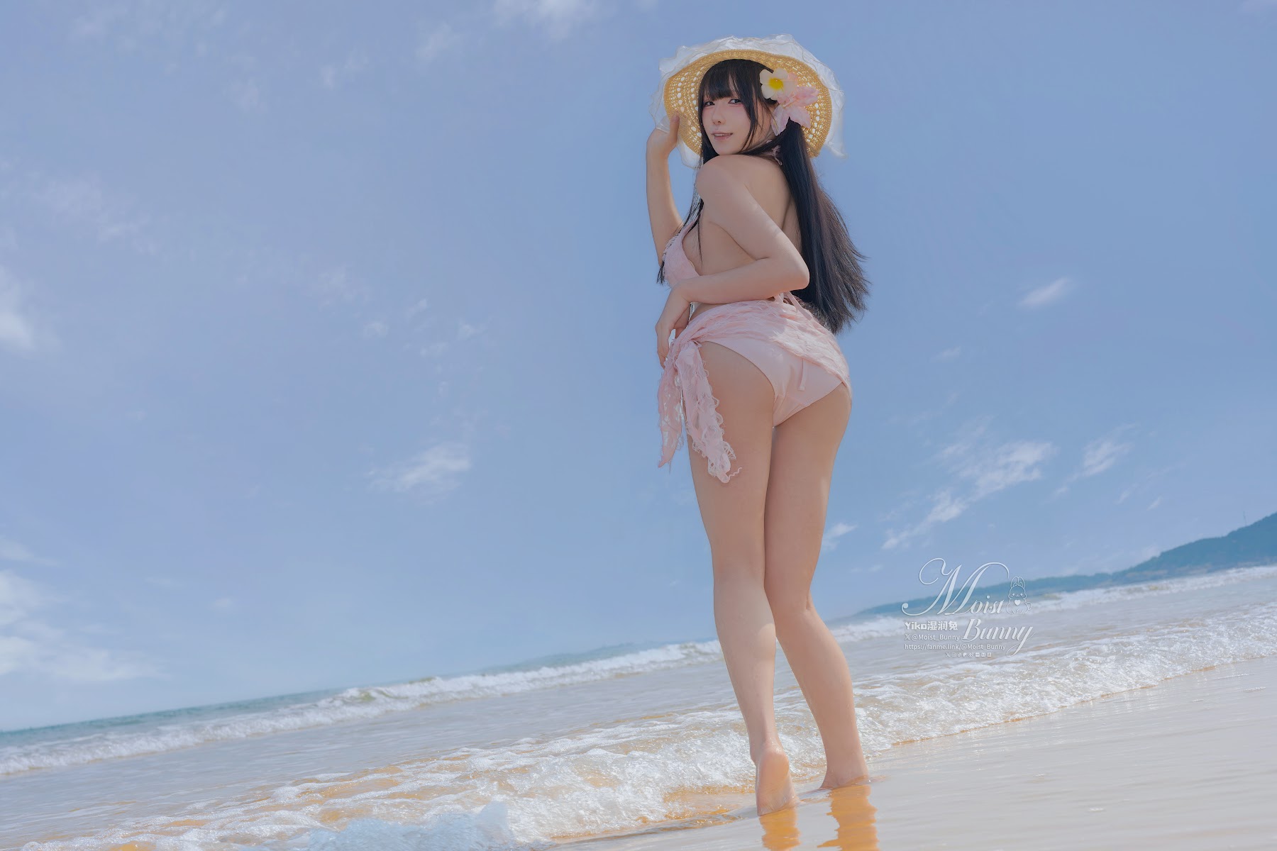Coser@黏黏团子兔 – 07月作品『粉红假日』 - P34
