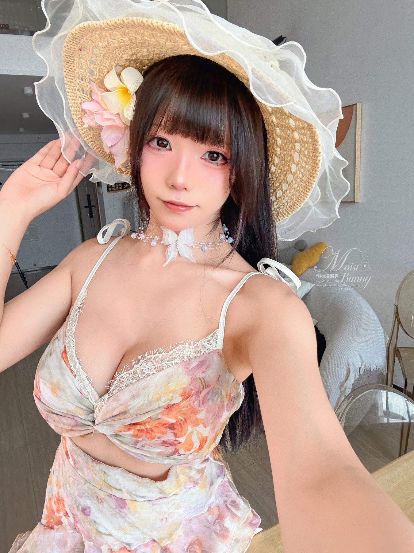 Coser@黏黏团子兔 – 07月作品『粉红假日』 - P77