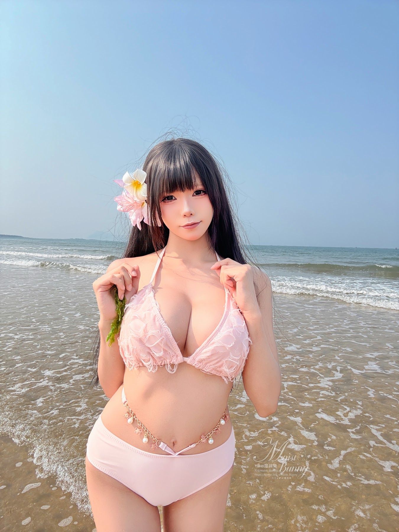 Coser@黏黏团子兔 – 07月作品『粉红假日』 - P86