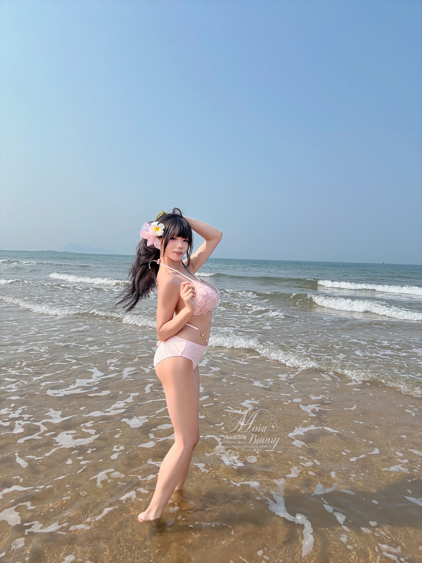Coser@黏黏团子兔 – 07月作品『粉红假日』 - P92