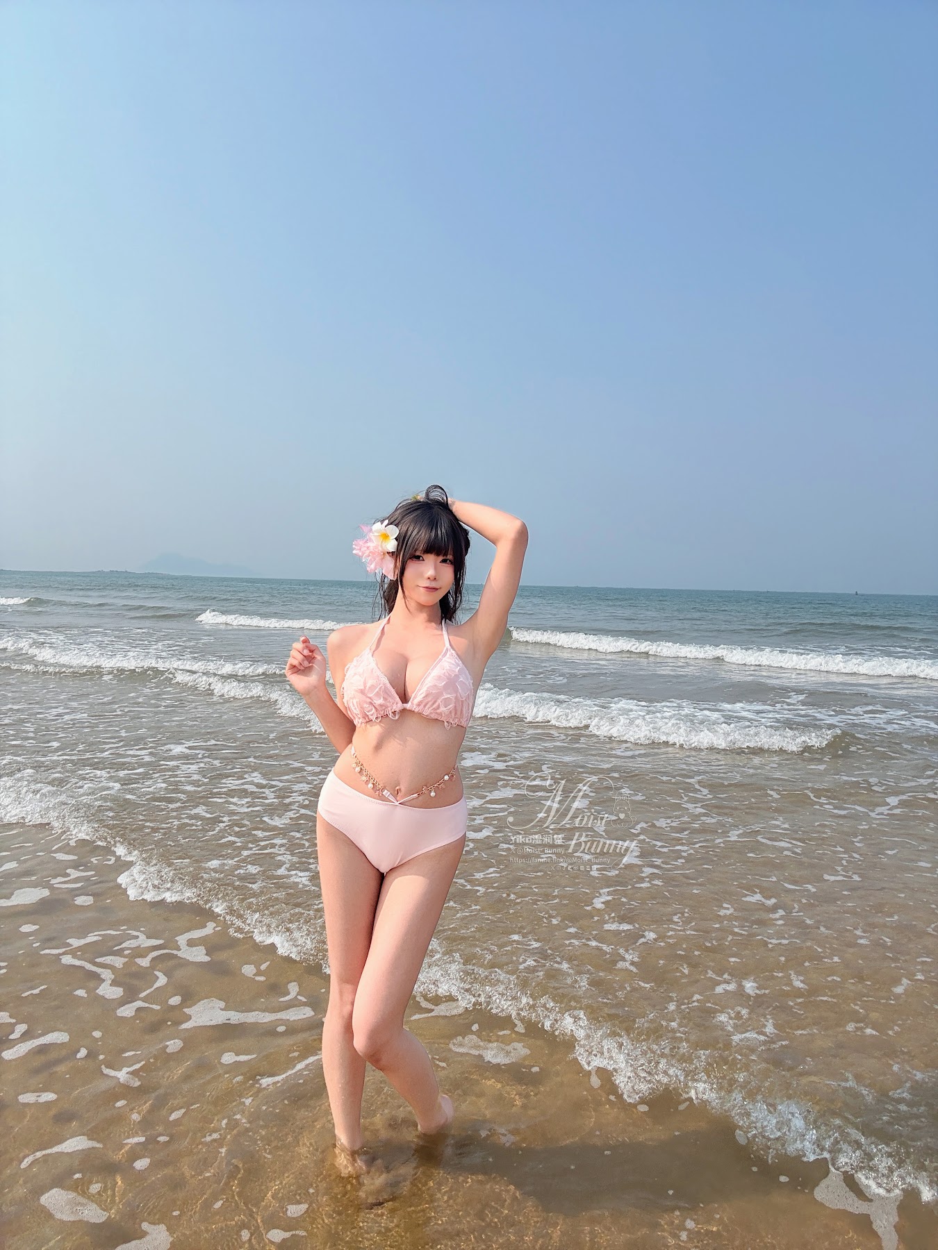 Coser@黏黏团子兔 – 07月作品『粉红假日』 - P93