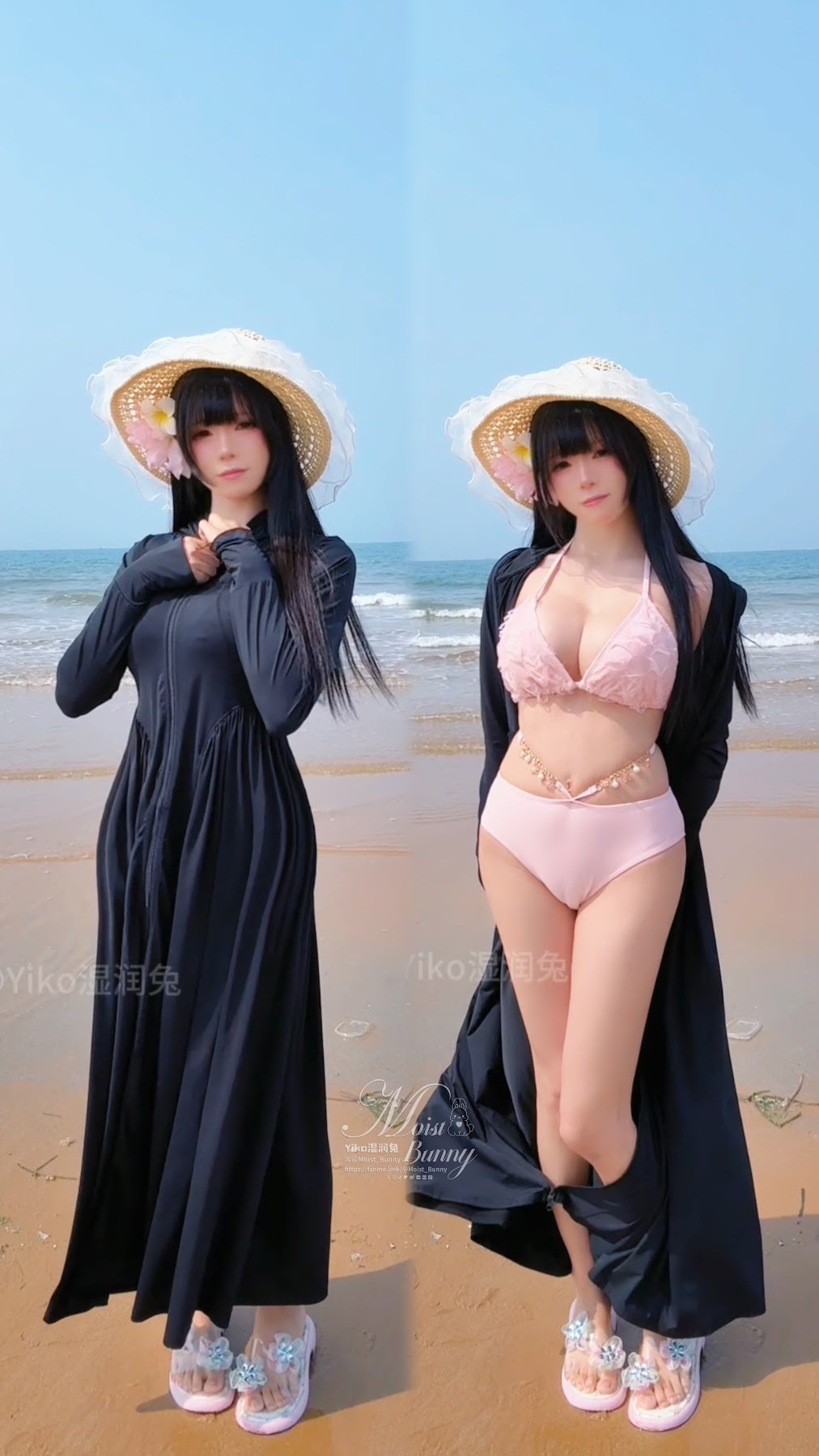 Coser@黏黏团子兔 – 07月作品『粉红假日』 - P95