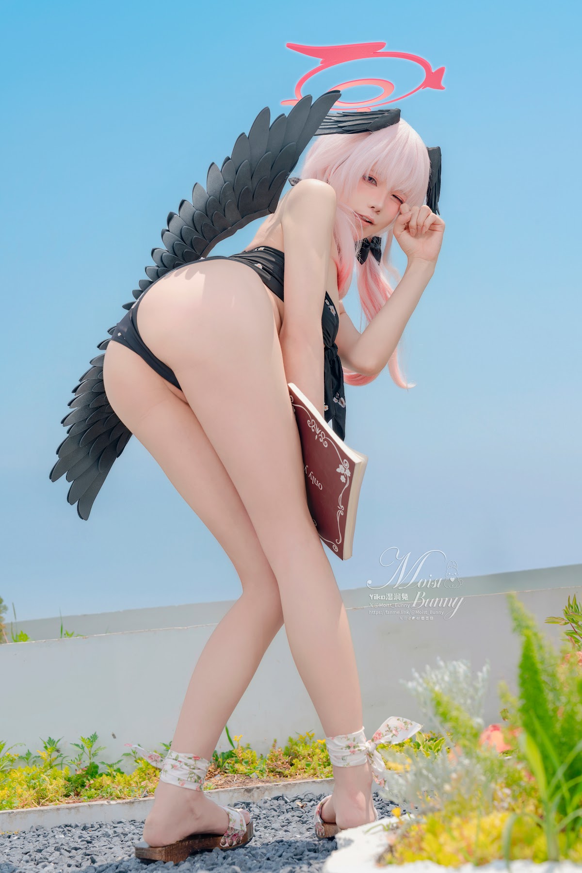 Coser@黏黏团子兔 – 08月作品『下江小春 泳装』Honey - P9