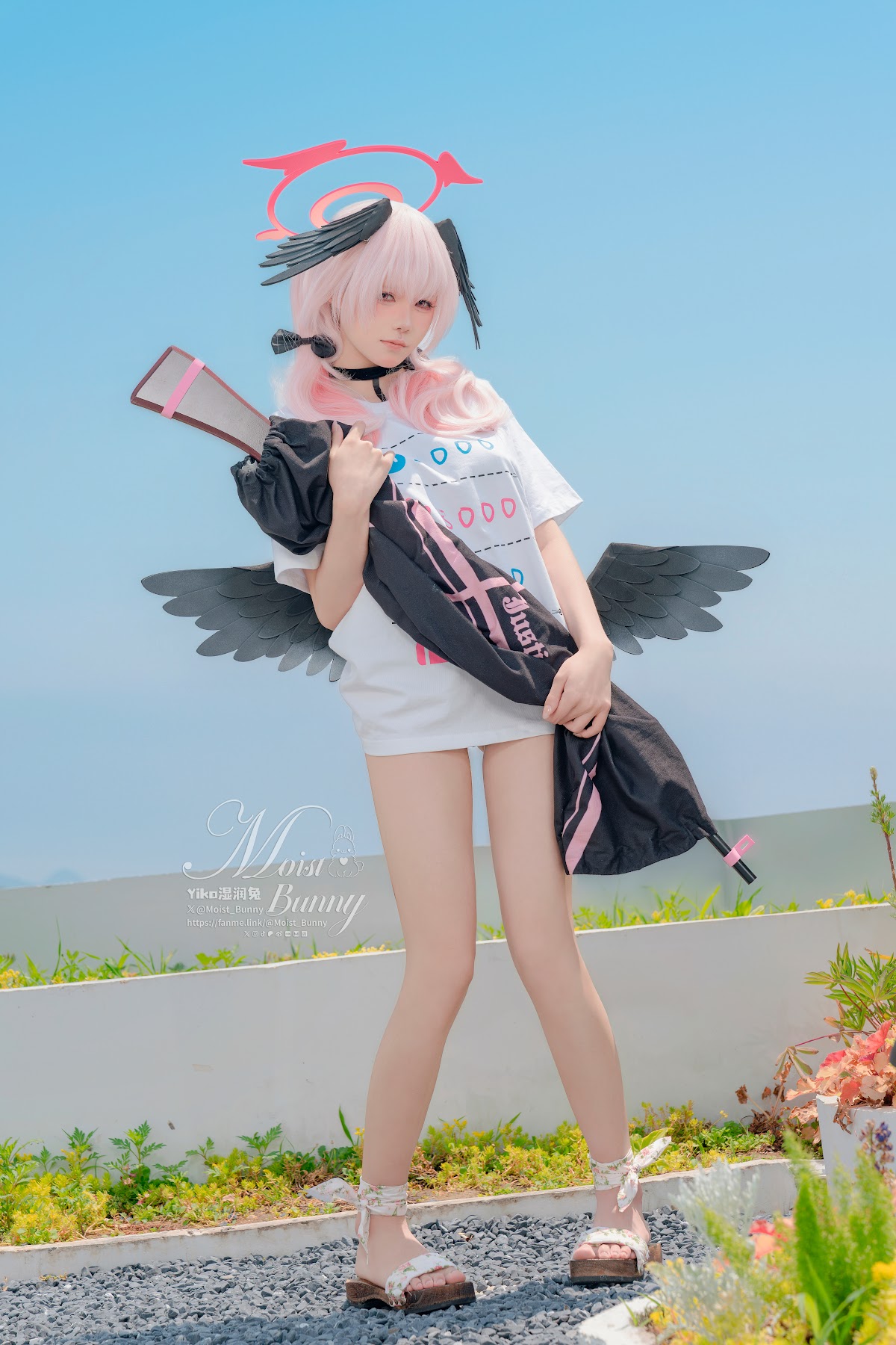 Coser@黏黏团子兔 – 08月作品『下江小春 泳装』Honey - P12