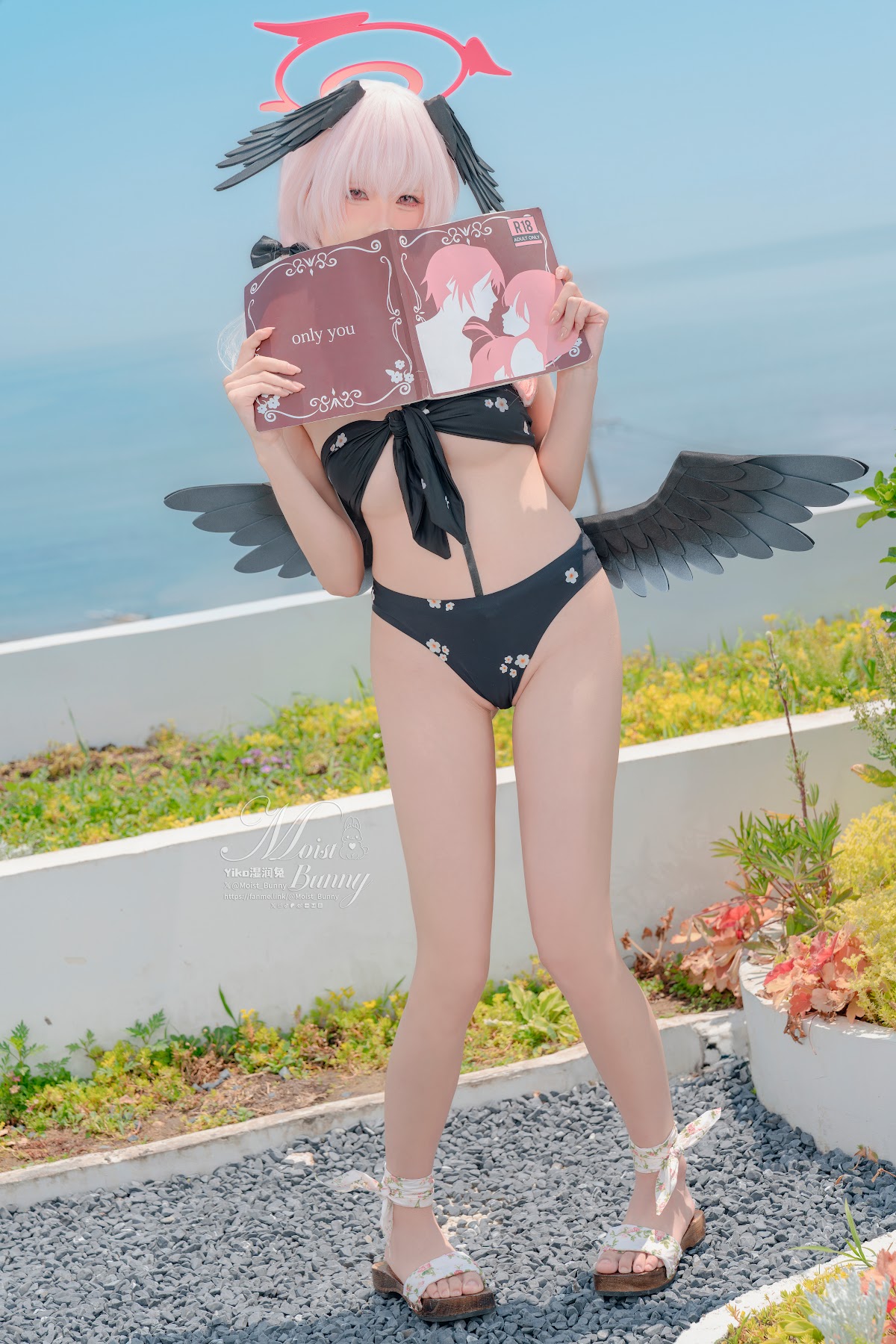 Coser@黏黏团子兔 – 08月作品『下江小春 泳装』Honey - P6