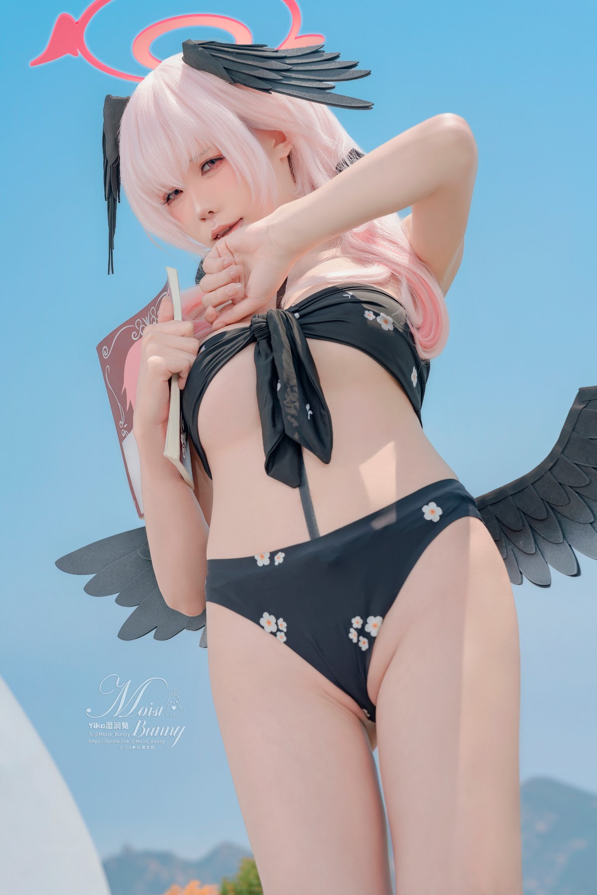 Coser@黏黏团子兔 – 08月作品『下江小春 泳装』Honey - P7