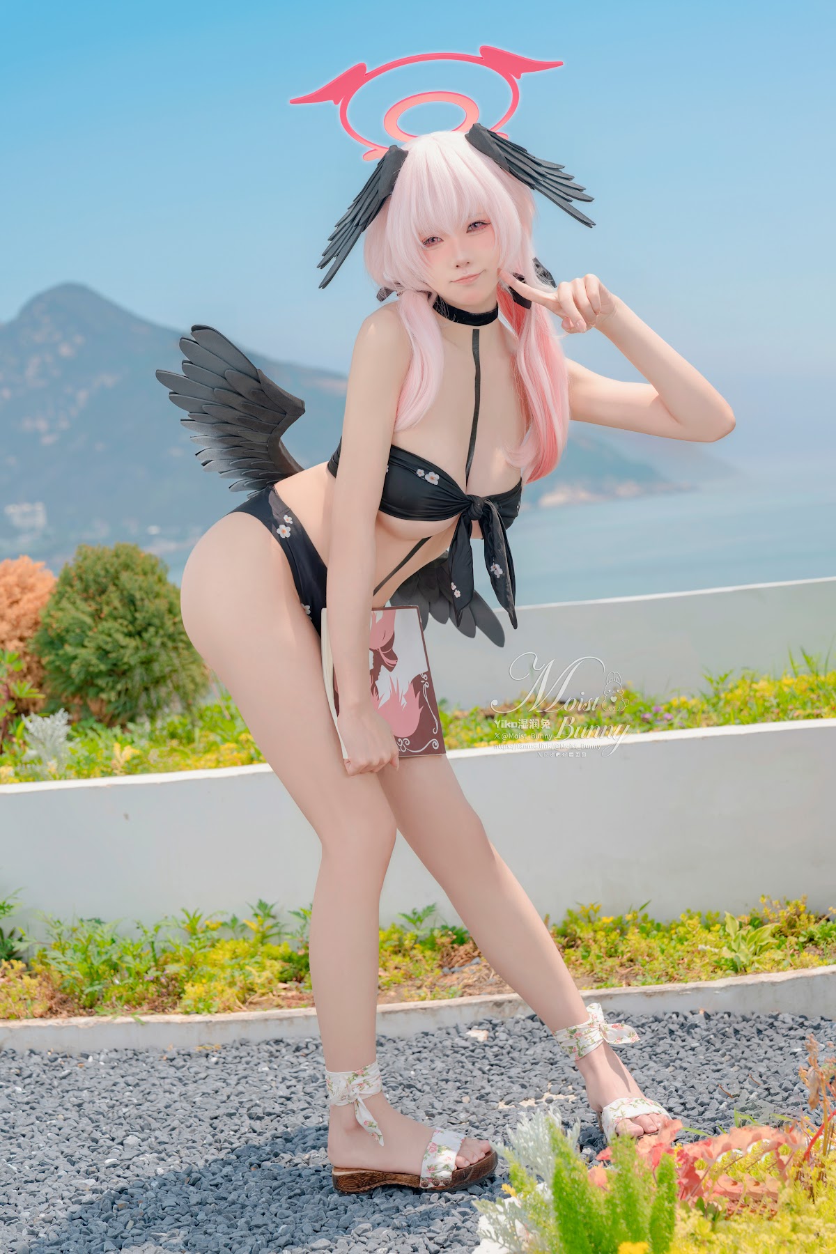 Coser@黏黏团子兔 – 08月作品『下江小春 泳装』Honey - P8