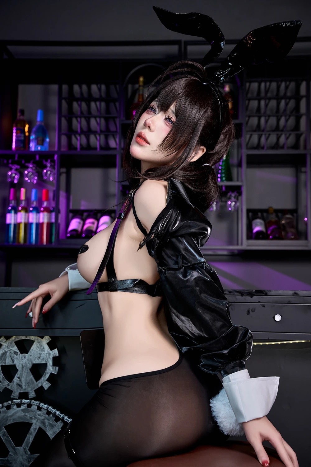 Cosplay 九言 – 棕色尘埃2 罗安·名人兔女郎 - P21