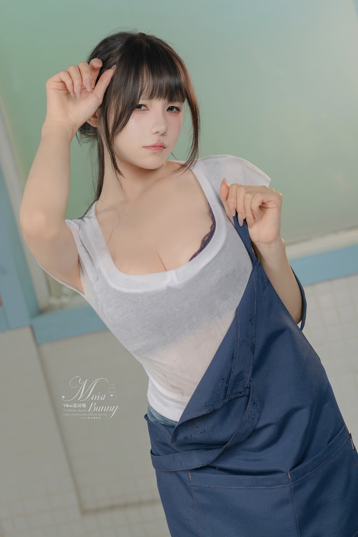 Coser@黏黏团子兔 – 09月作品『钱汤の女将』每夜 - P16