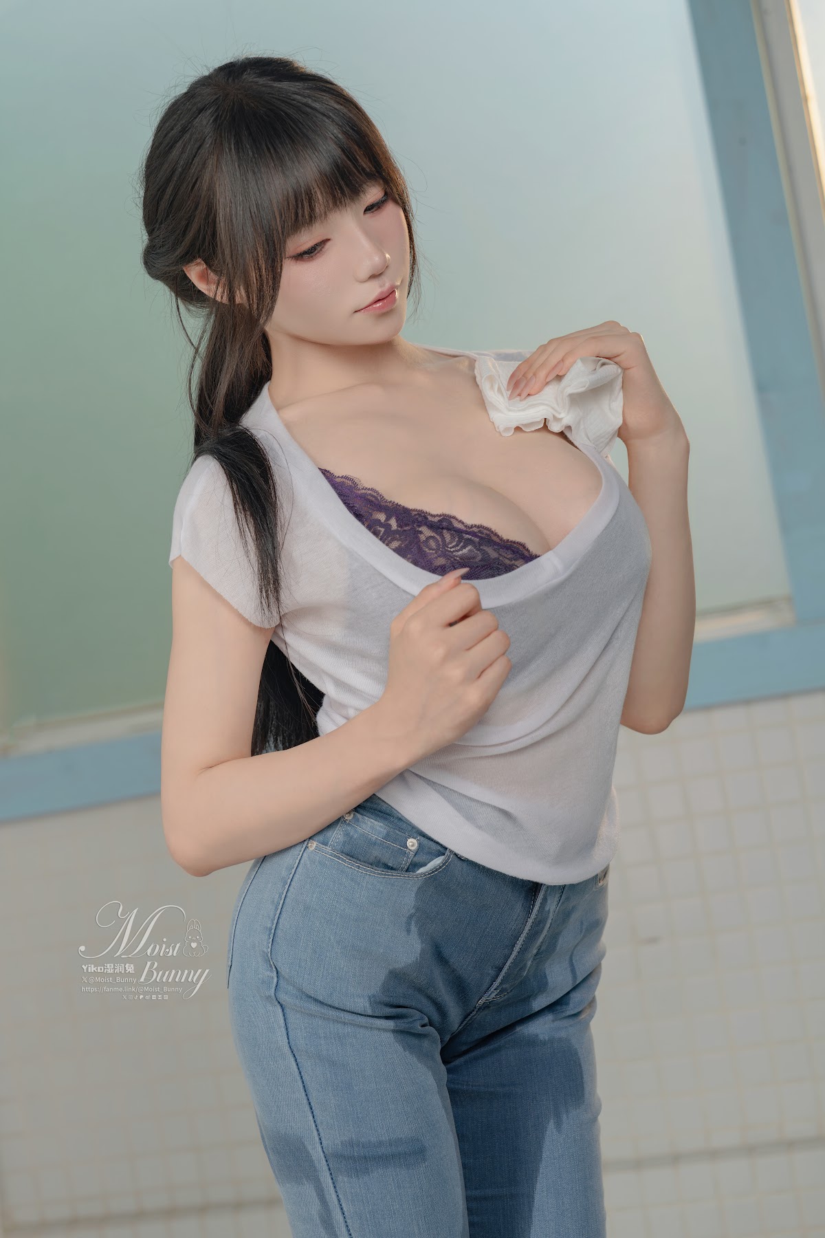 Coser@黏黏团子兔 – 09月作品『钱汤の女将』每夜 - P19