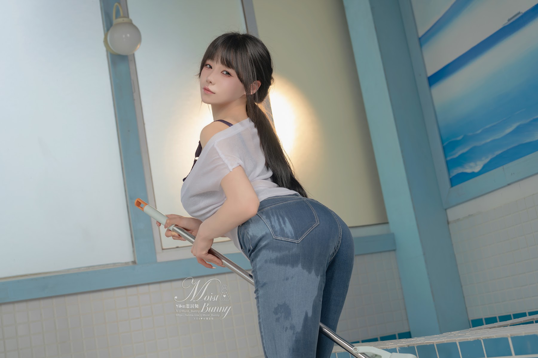 Coser@黏黏团子兔 – 09月作品『钱汤の女将』每夜 - P23
