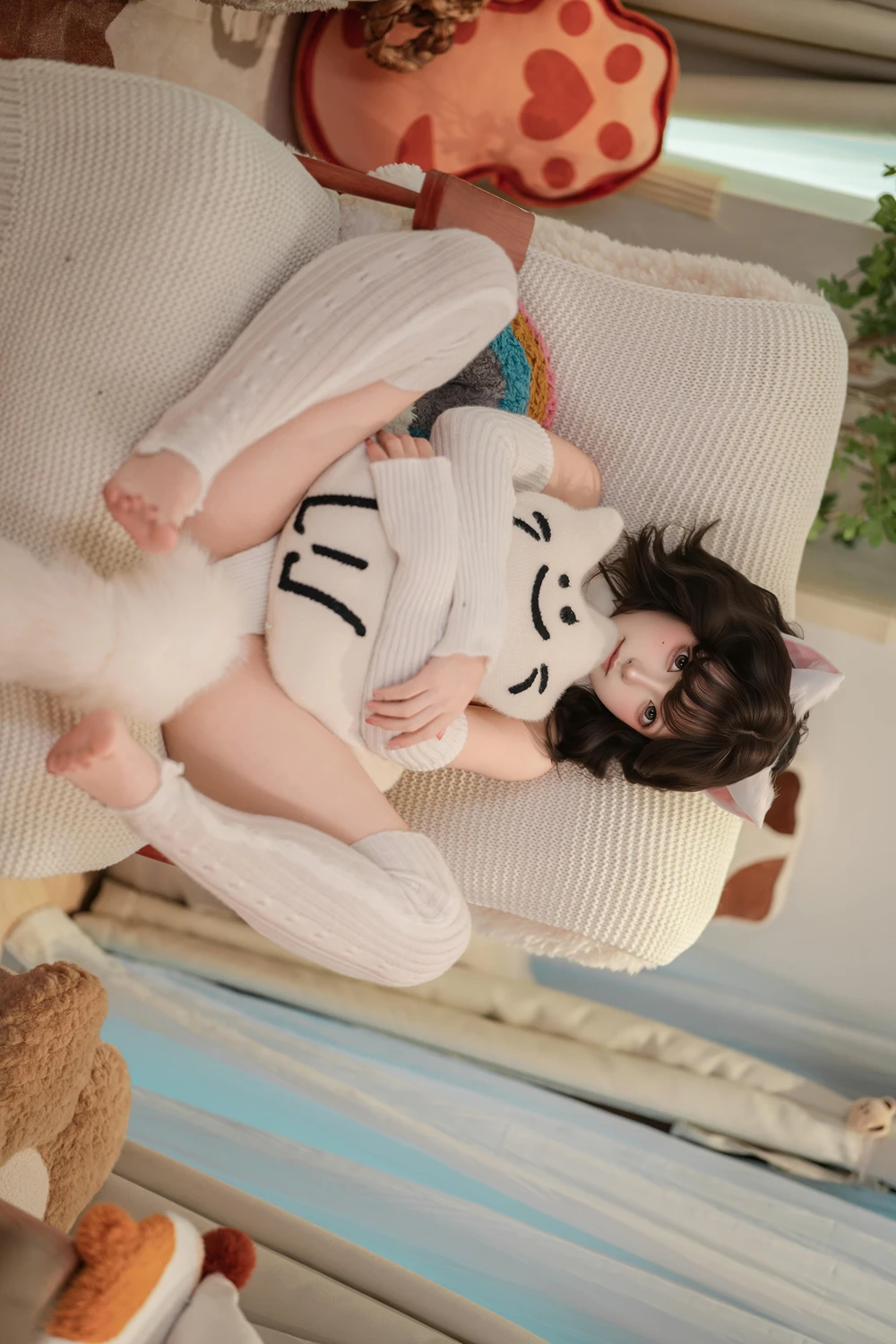 Cosplay Bangni邦尼 – 家有小白猫 - P18
