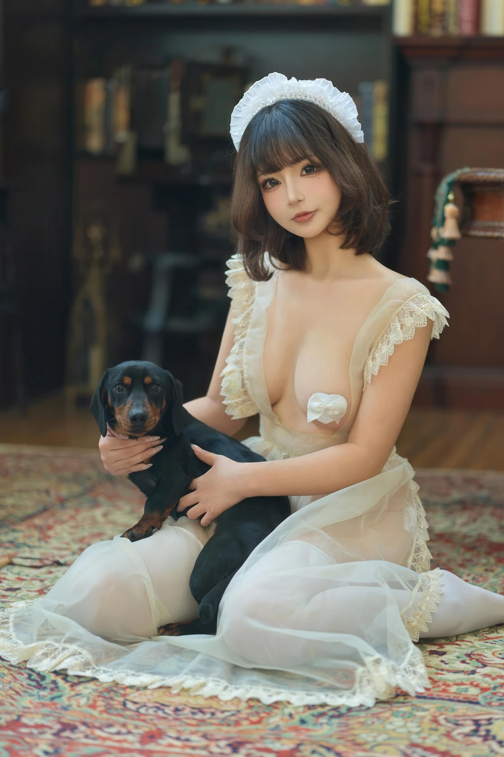Cosplay Yuuhui玉汇 – 家养女仆 - P141