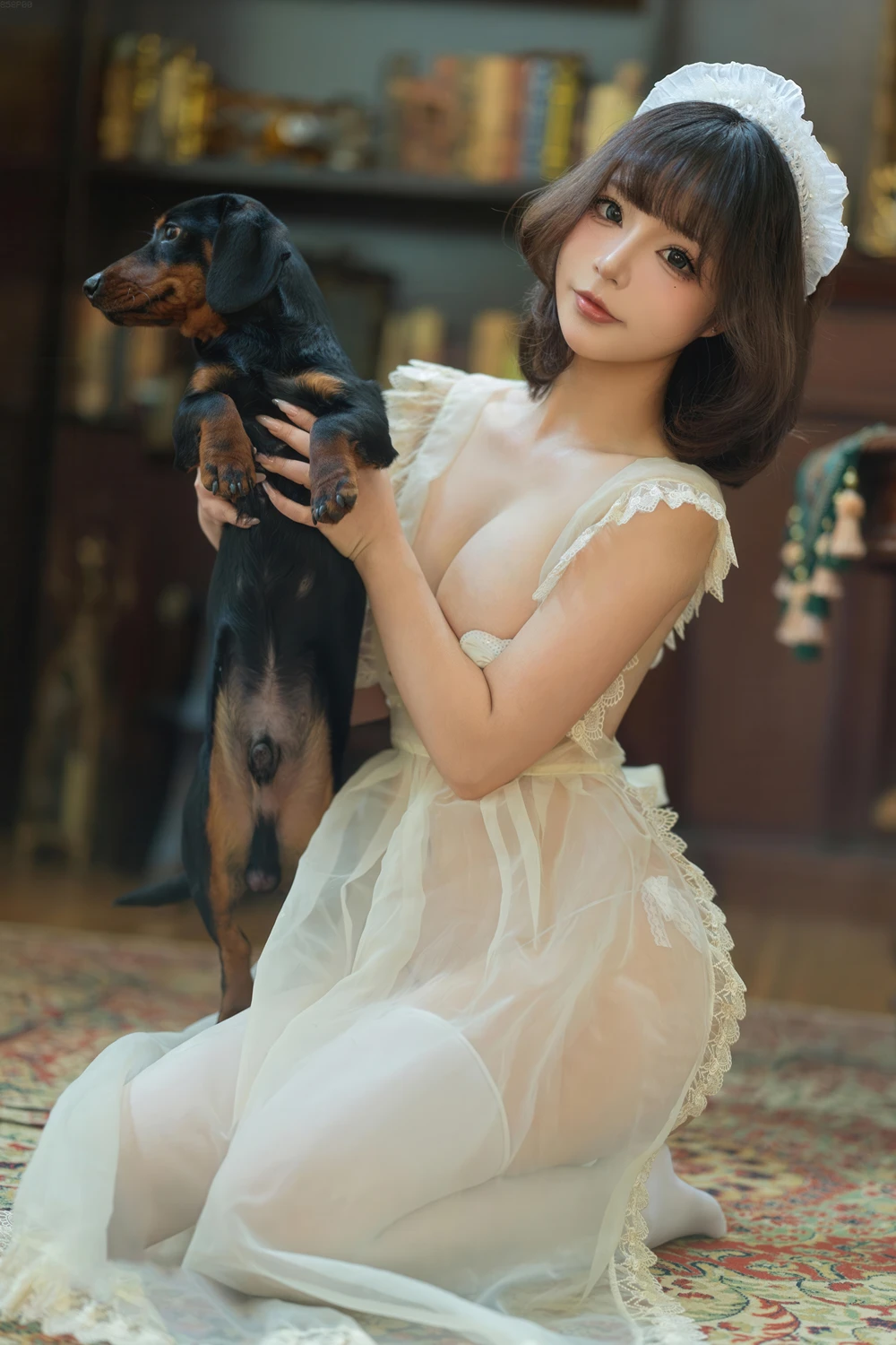 Cosplay Yuuhui玉汇 – 家养女仆 - P143