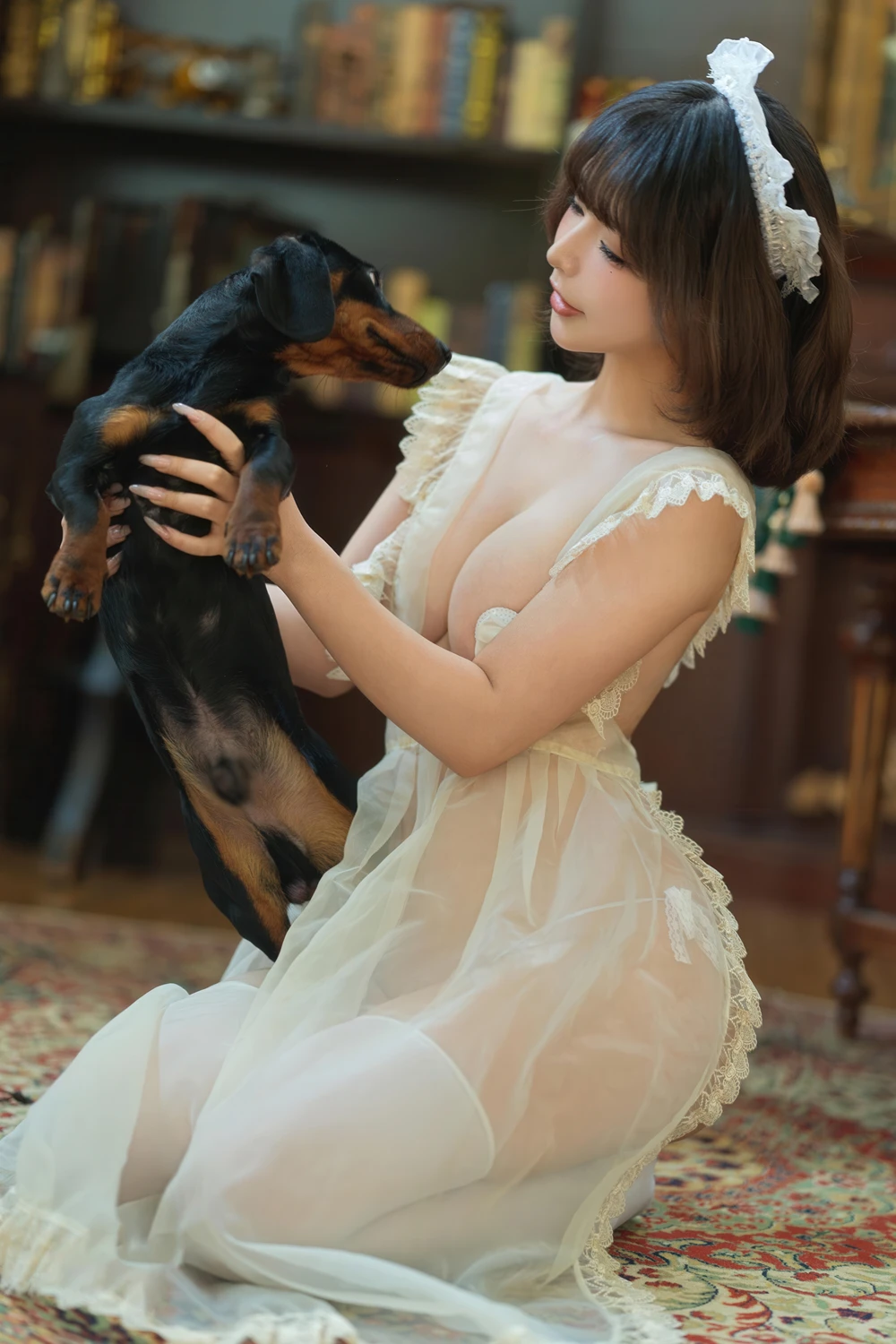 Cosplay Yuuhui玉汇 – 家养女仆 - P144