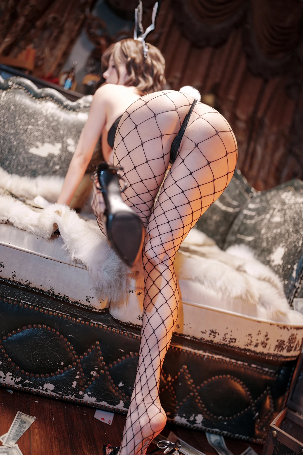 Cosplay Bangni邦尼 – 网袜兔女郎 - P40