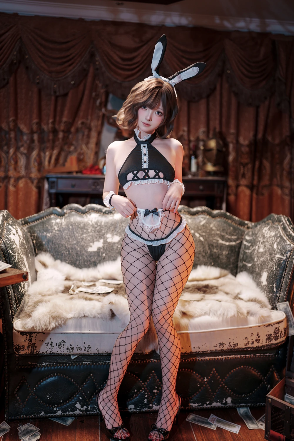 Cosplay Bangni邦尼 – 网袜兔女郎 - P41