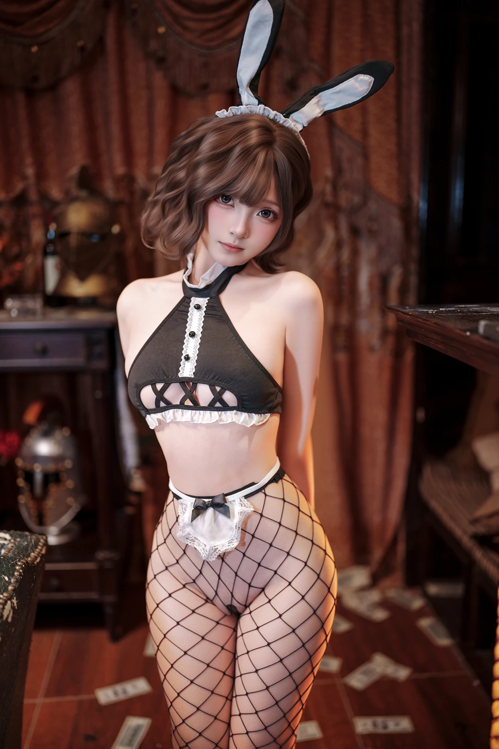 Cosplay Bangni邦尼 – 网袜兔女郎 - P47