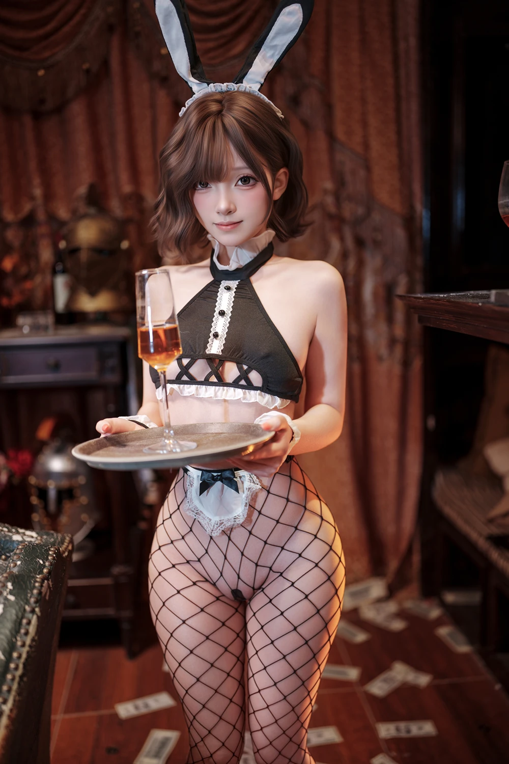 Cosplay Bangni邦尼 – 网袜兔女郎 - P50