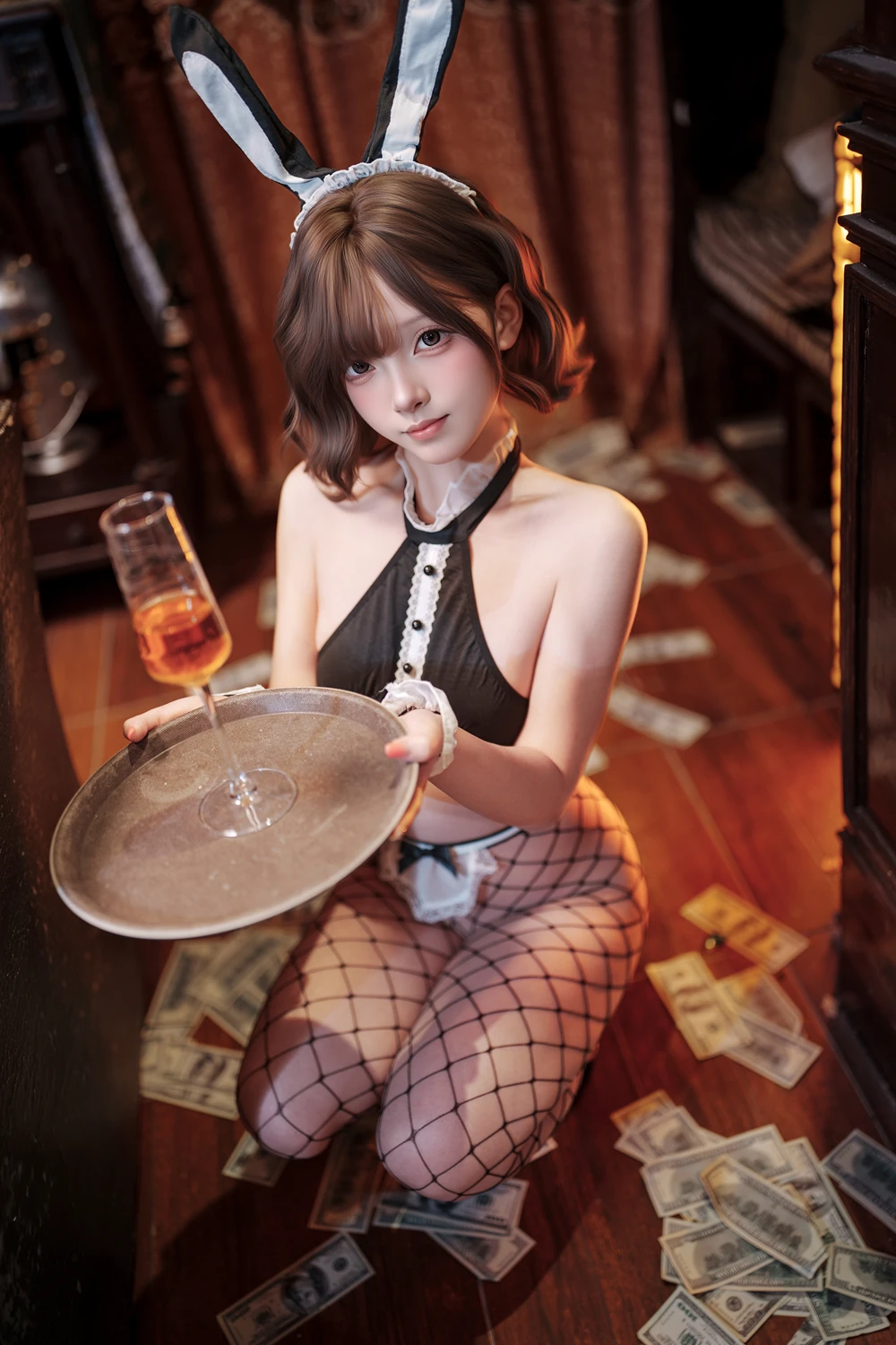 Cosplay Bangni邦尼 – 网袜兔女郎 - P52