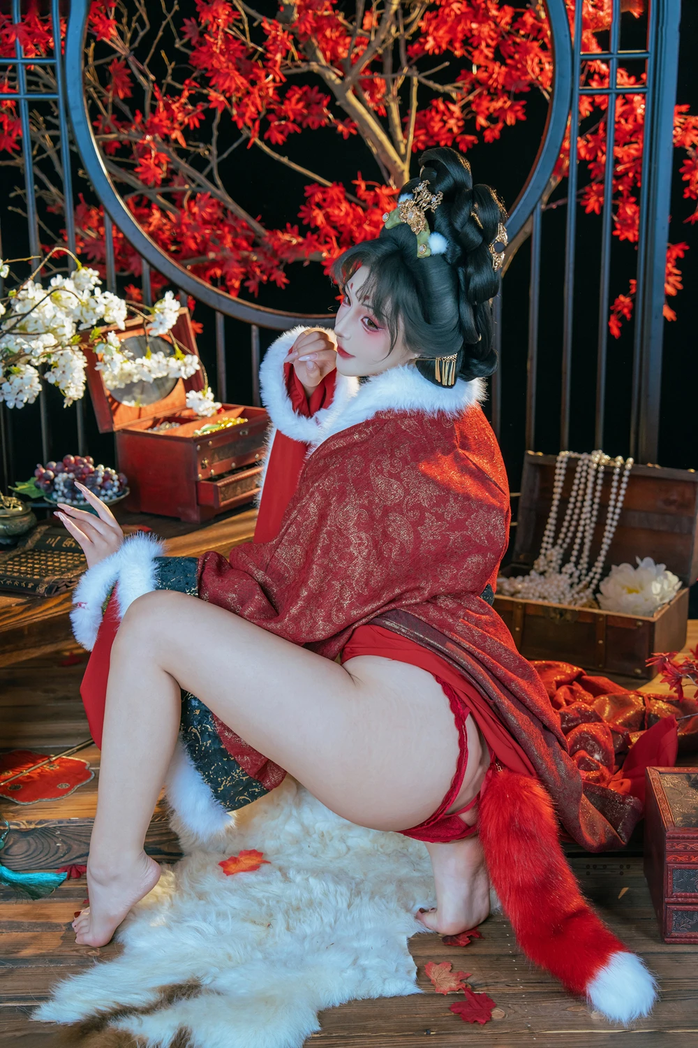 Cosplay Yuuhui玉汇 – 狐仙的报恩 - P44