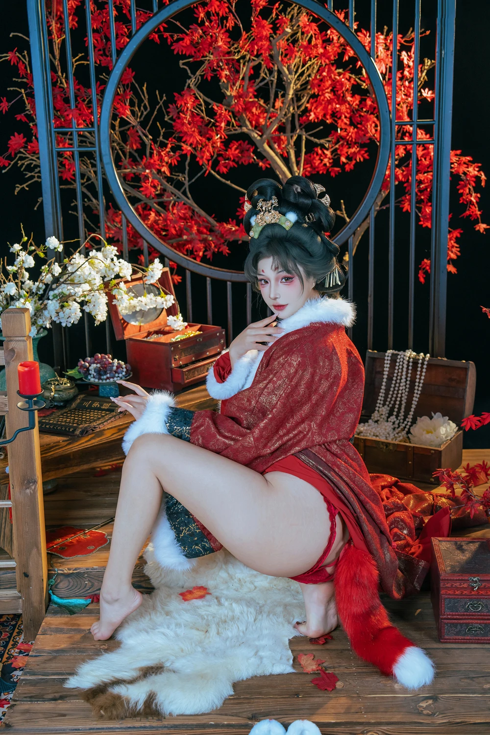 Cosplay Yuuhui玉汇 – 狐仙的报恩 - P45