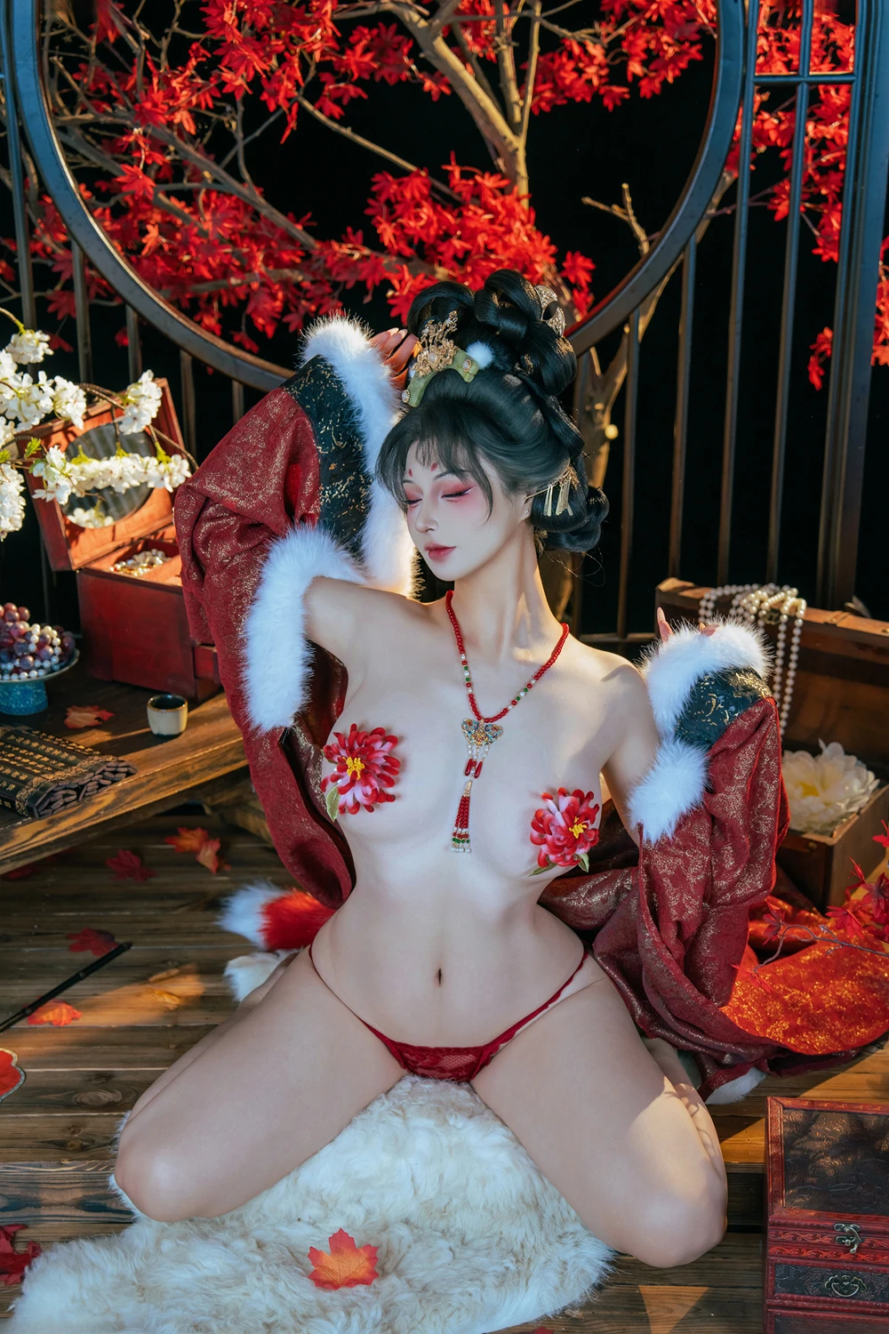 Cosplay Yuuhui玉汇 – 狐仙的报恩 - P75