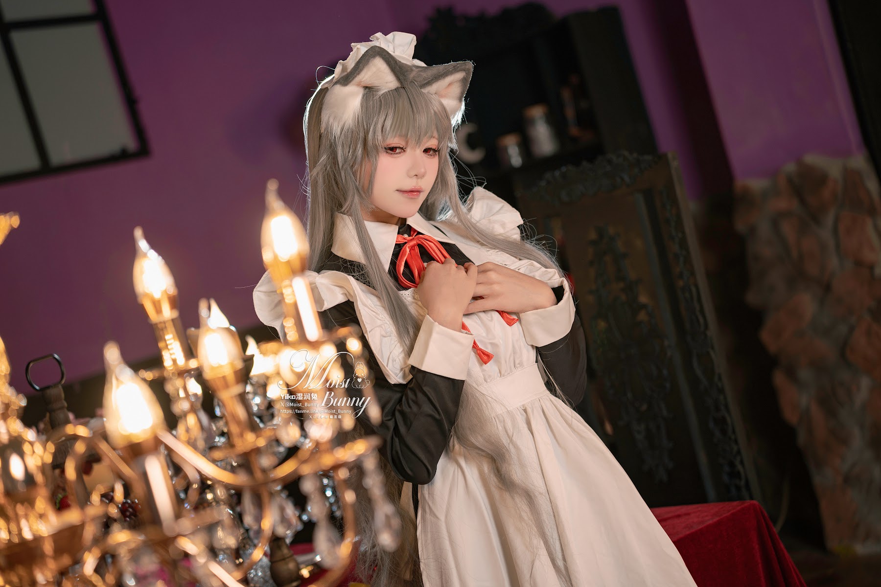 Coser@黏黏团子兔 – 2月月票特典『菲奇子女仆』 - P12