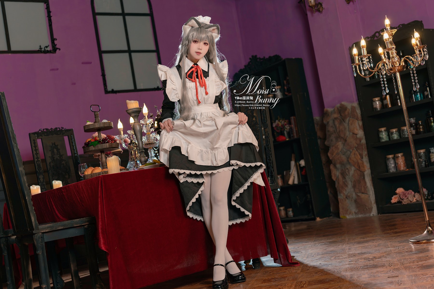 Coser@黏黏团子兔 – 2月月票特典『菲奇子女仆』 - P1