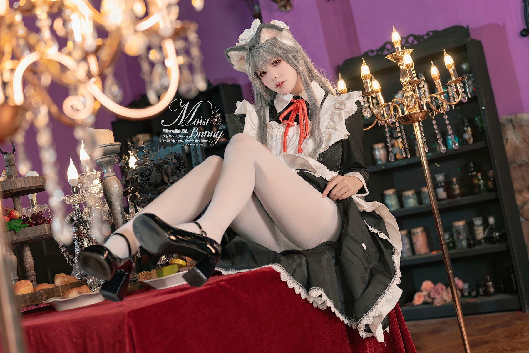 Coser@黏黏团子兔 – 2月月票特典『菲奇子女仆』 - P41