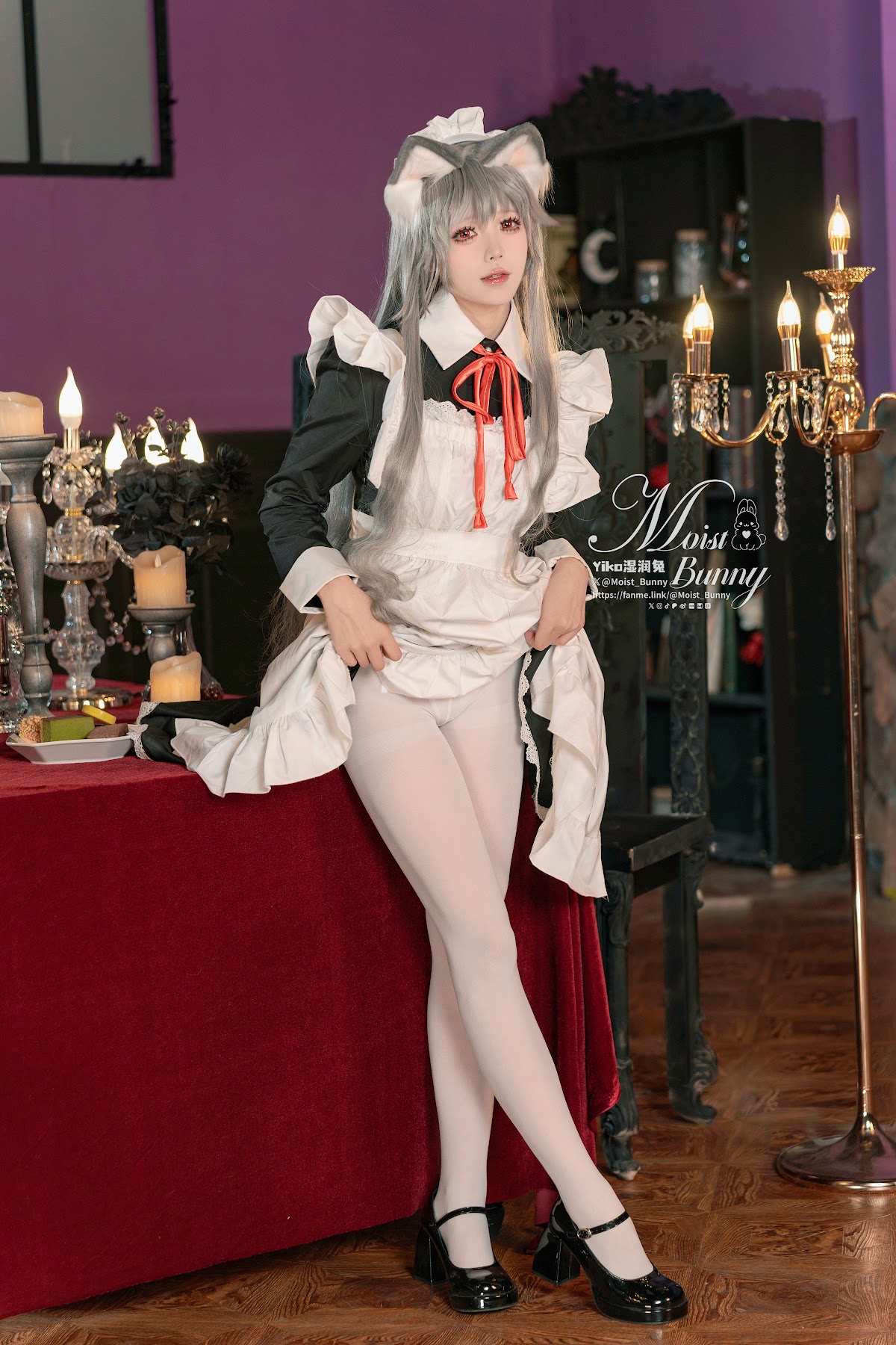 Coser@黏黏团子兔 – 2月月票特典『菲奇子女仆』 - P42