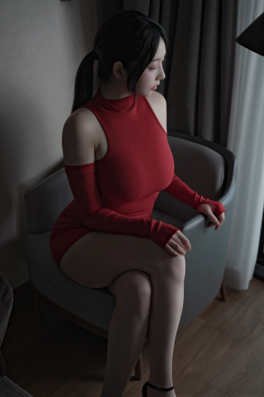 Suji 수지 – X-LEVEL Vol.82 「Meshed RED」 - P4