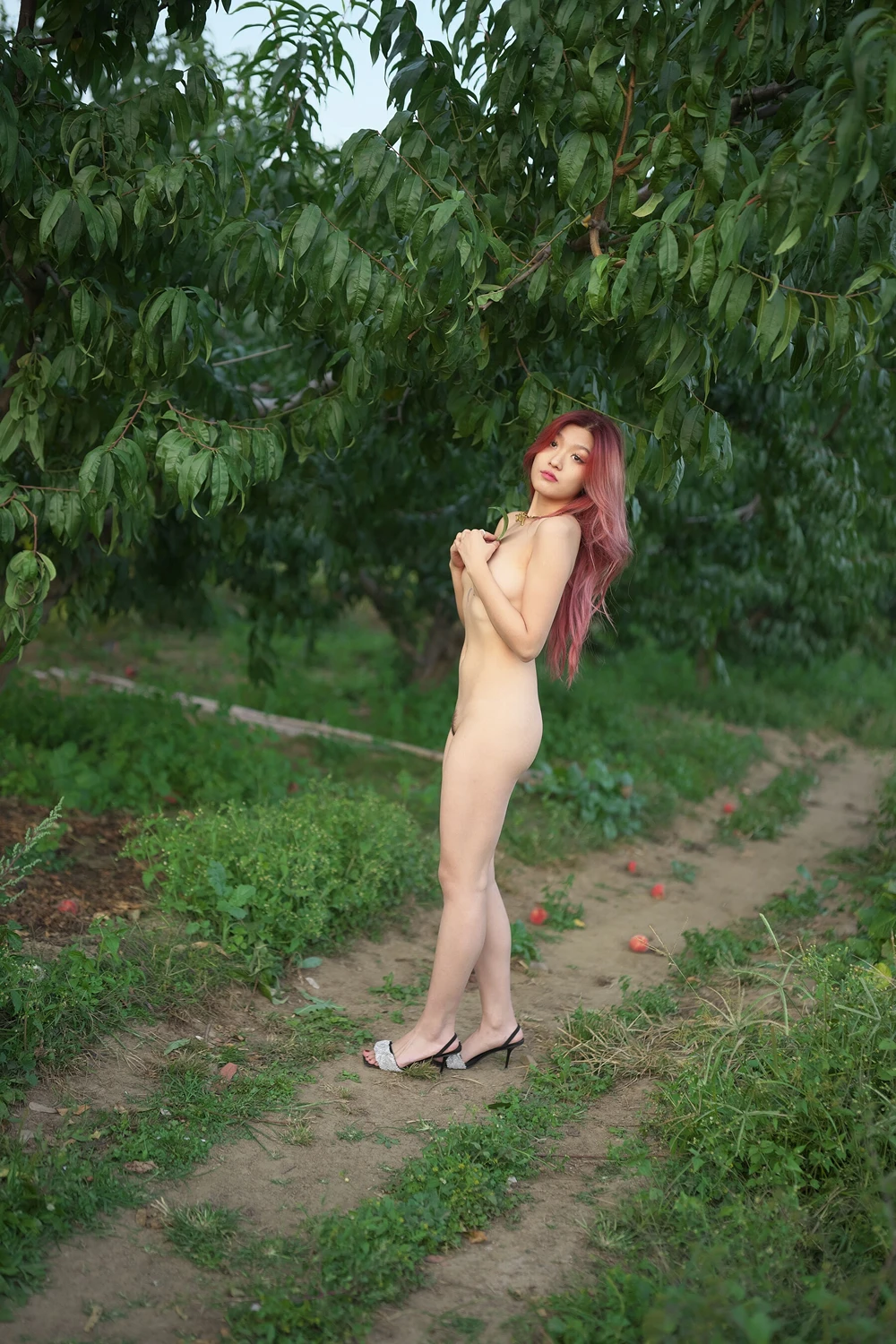 姜云雅 – 无纯欲长腿模特 户外马场漏出全尺度人体私拍 Set.04 - P42