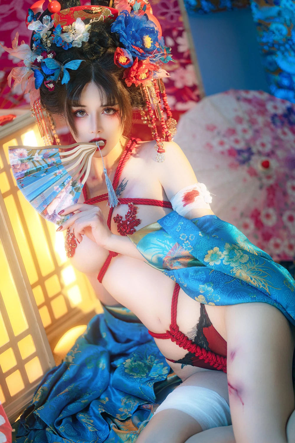 Cosplay 鹿八岁 – 花魁の末路 - P38