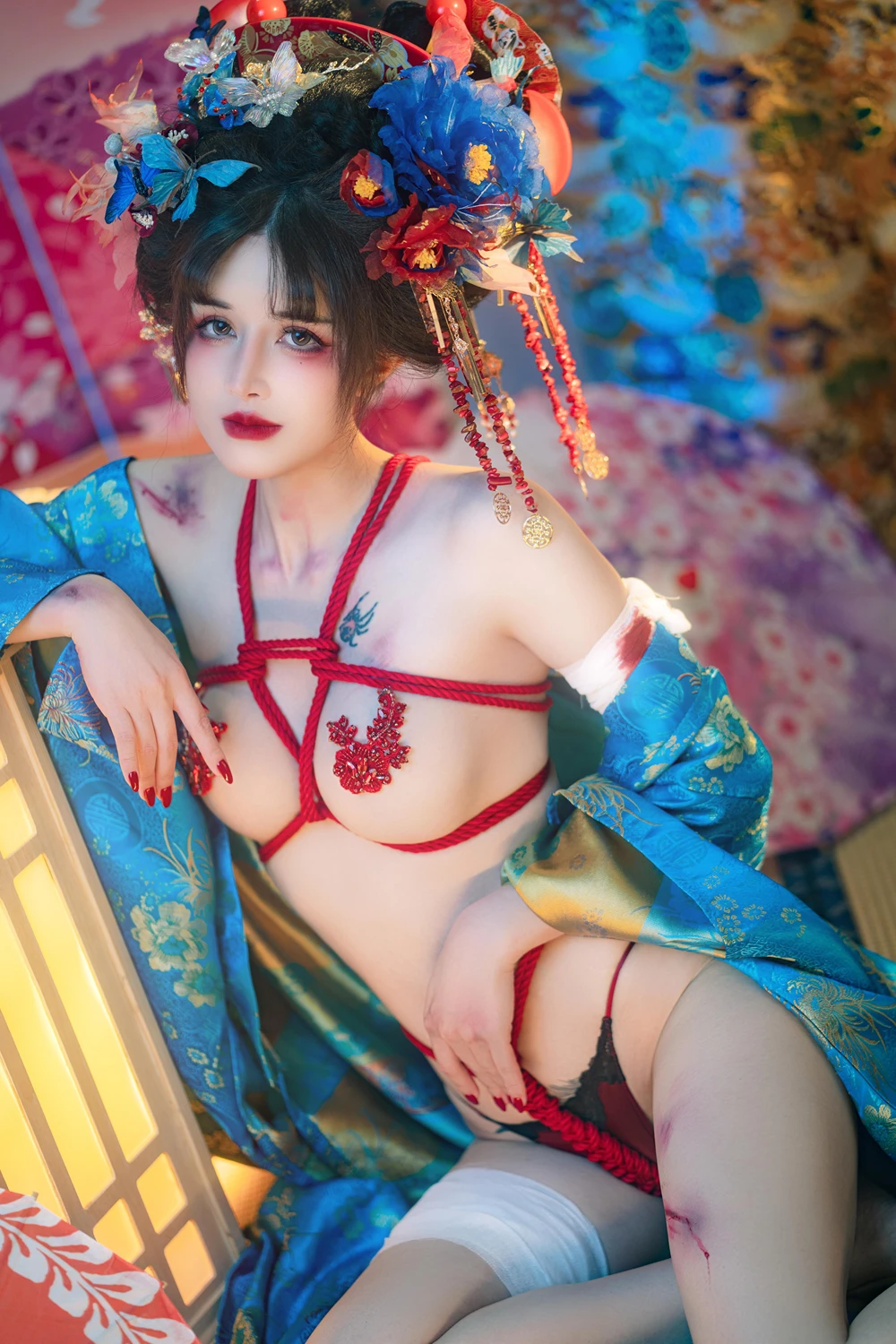 Cosplay 鹿八岁 – 花魁の末路 - P39