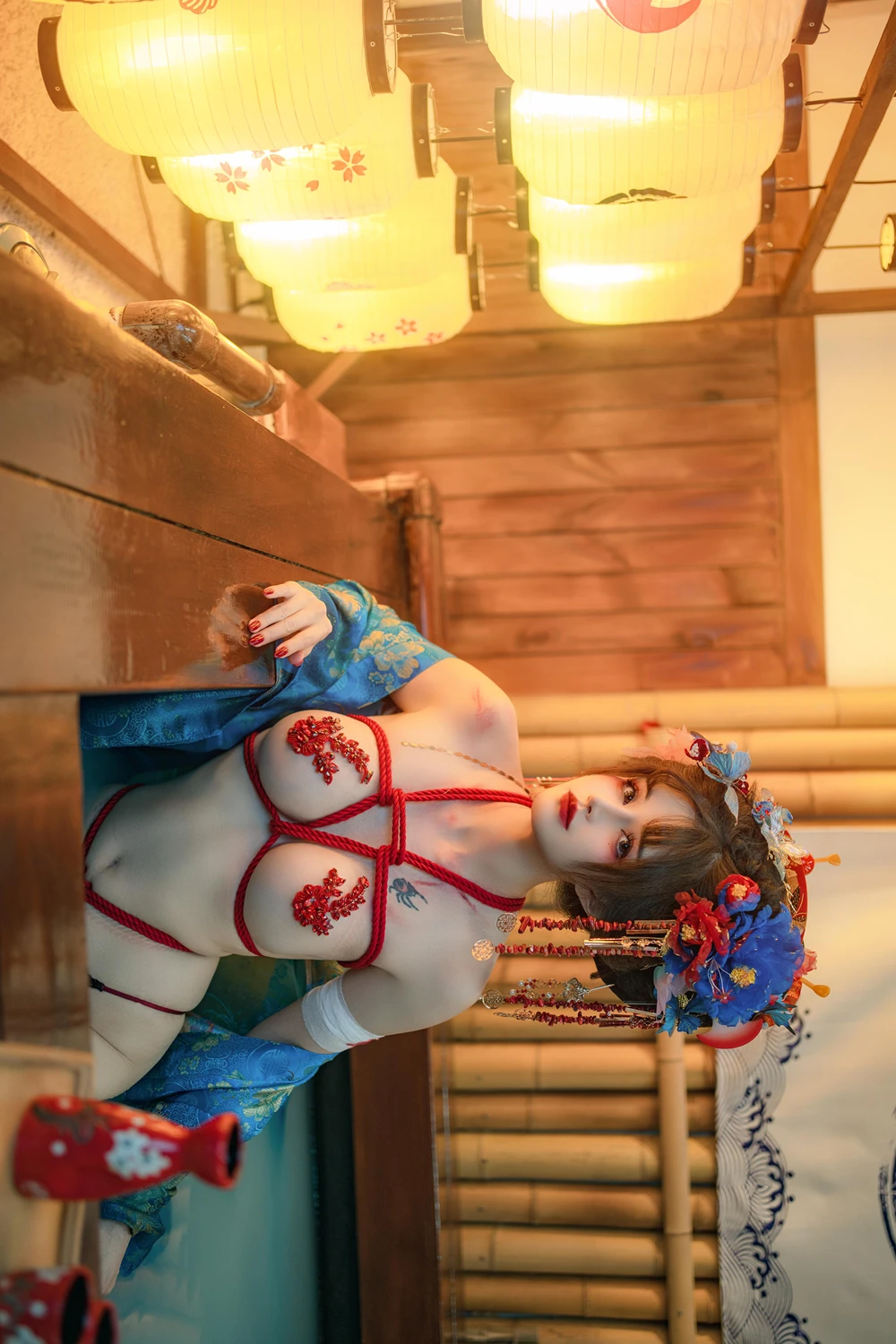 Cosplay 鹿八岁 – 花魁の末路 - P65