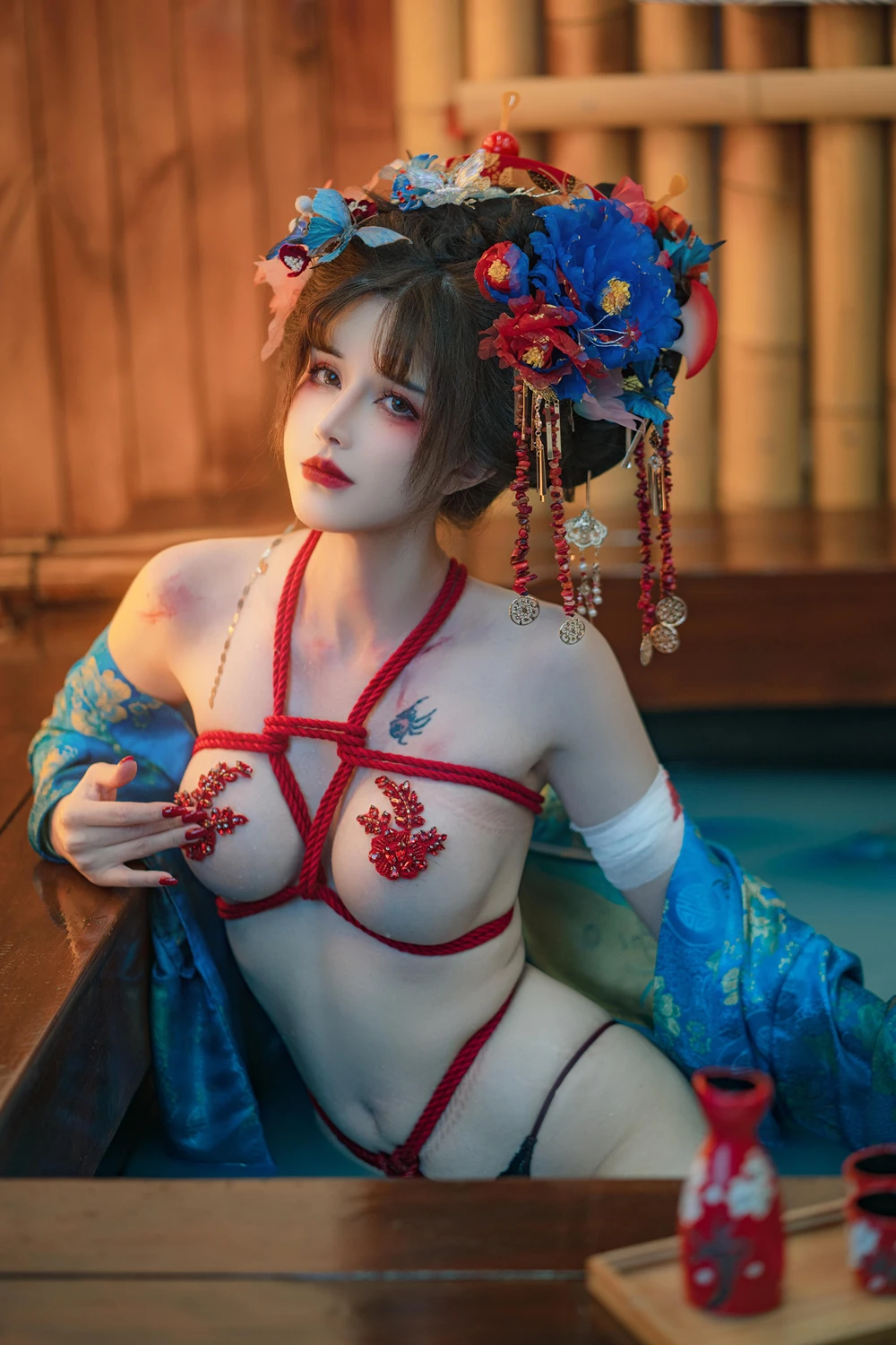 Cosplay 鹿八岁 – 花魁の末路 - P67