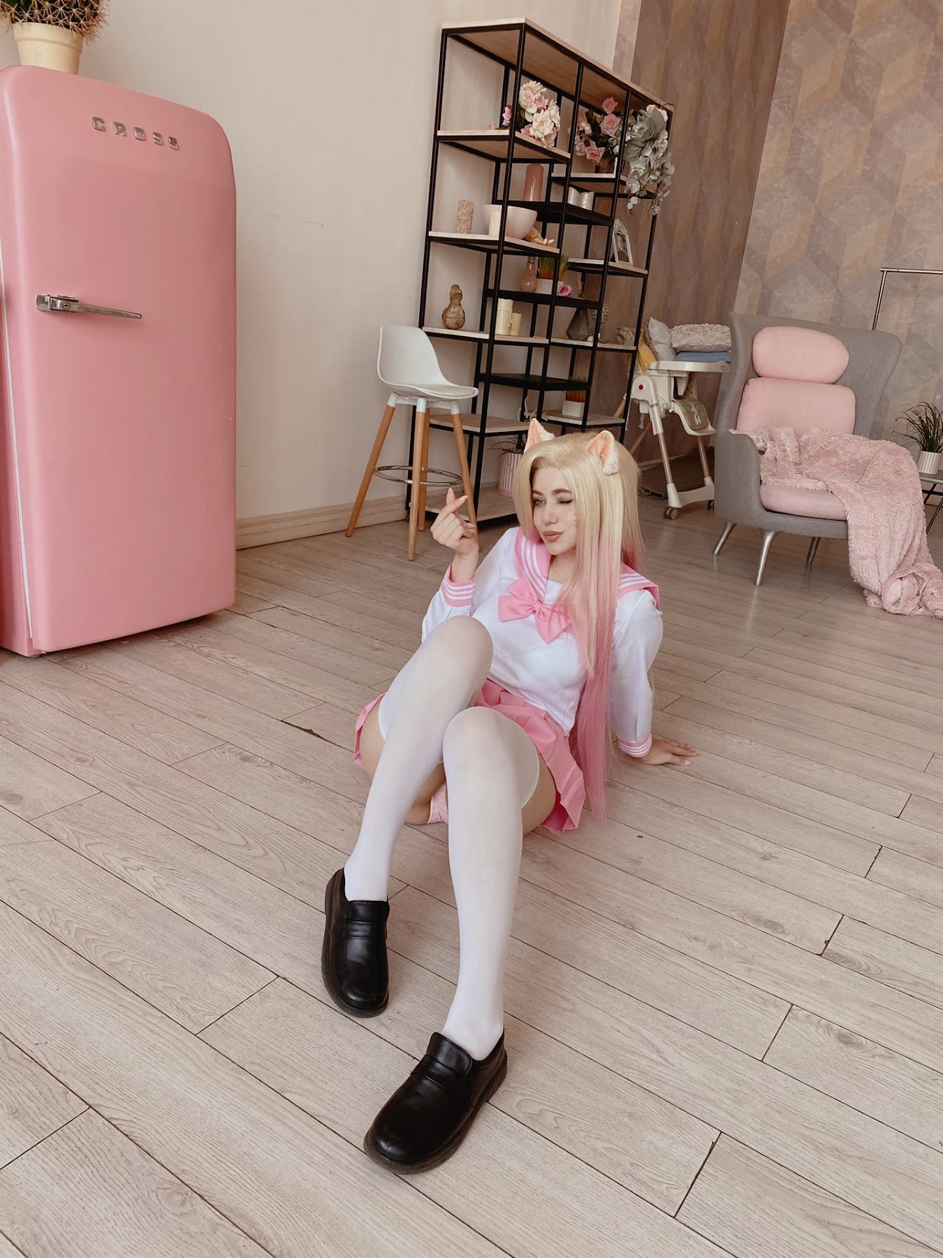 Coser@Alina Becker – Ahri Schoolgirl - P110