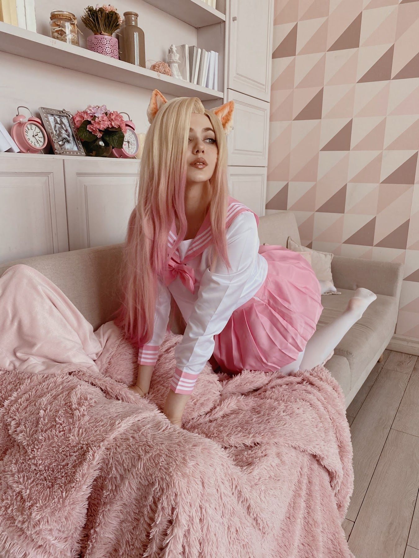 Coser@Alina Becker – Ahri Schoolgirl - P12
