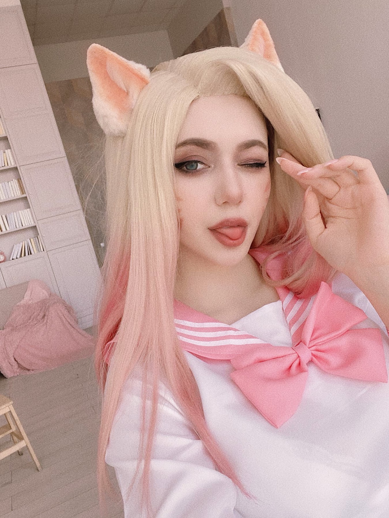 Coser@Alina Becker – Ahri Schoolgirl - P14