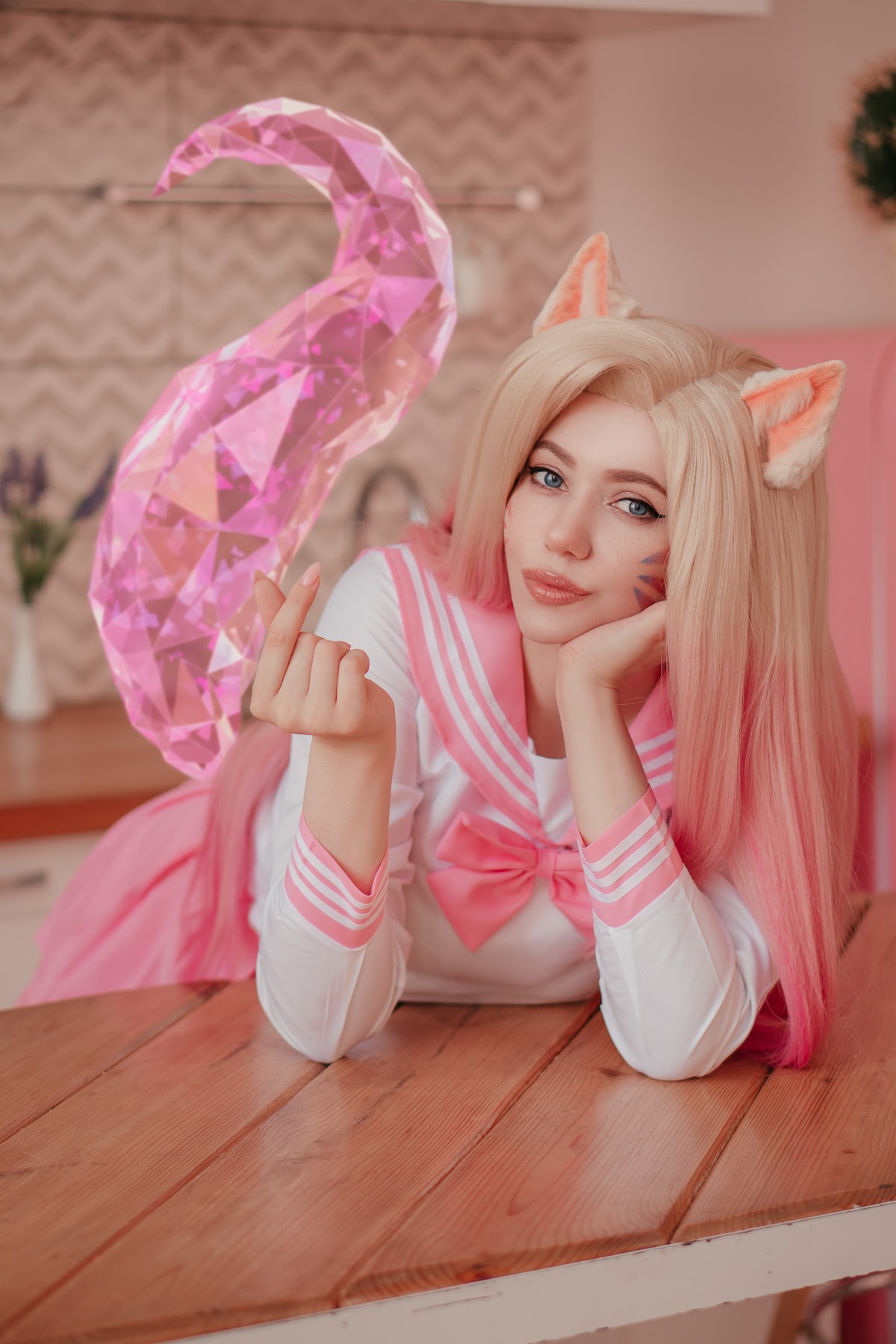 Coser@Alina Becker – Ahri Schoolgirl - P30