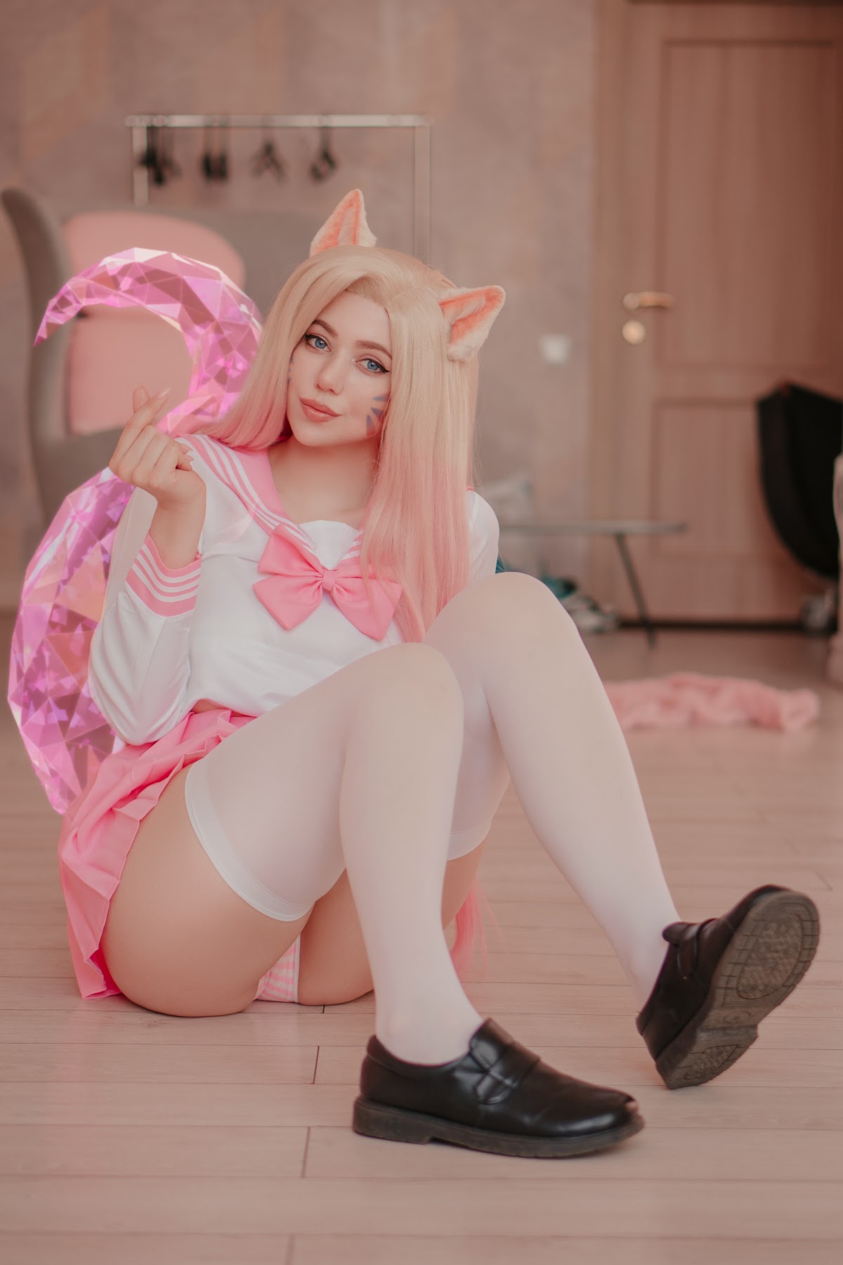 Coser@Alina Becker – Ahri Schoolgirl - P33