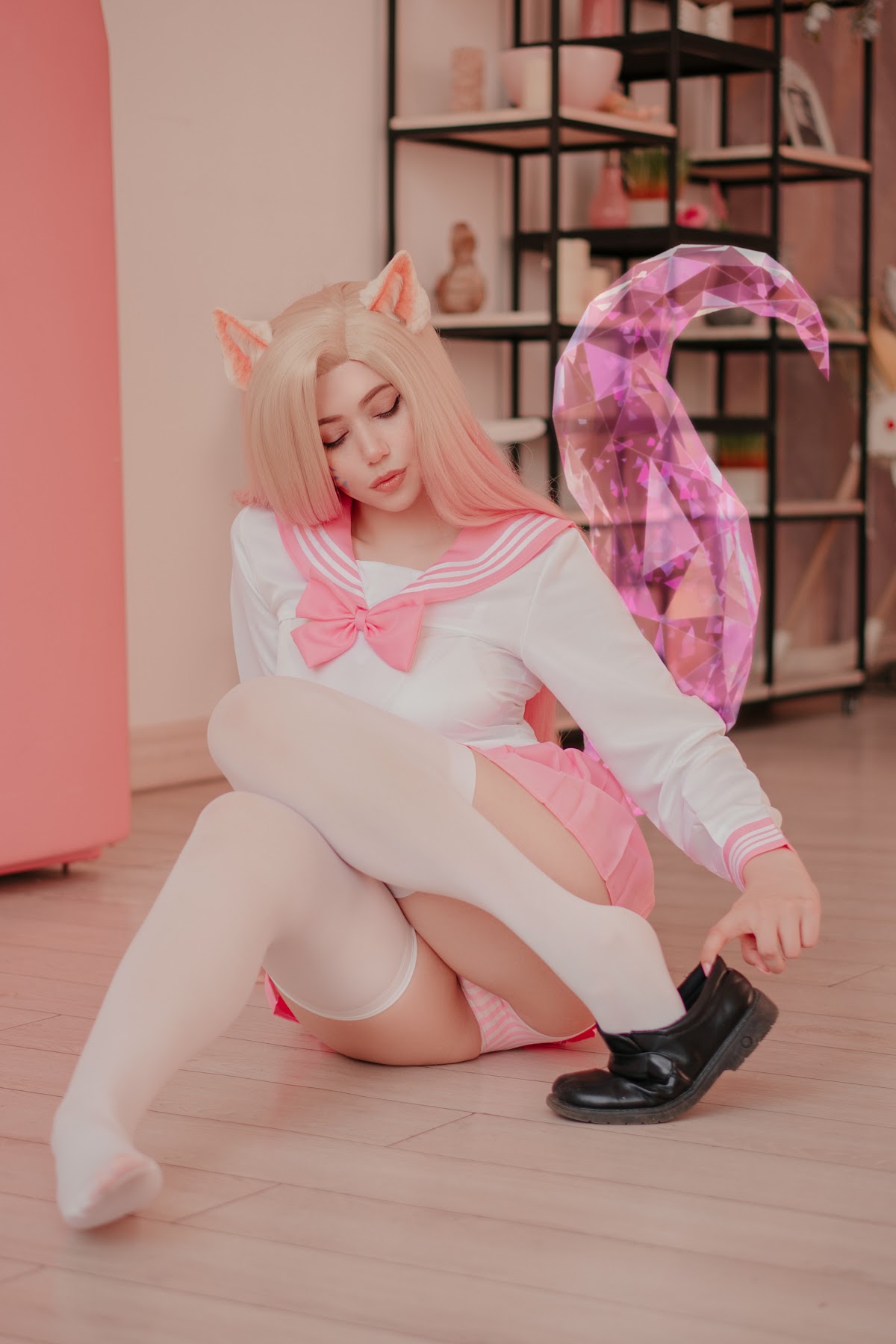 Coser@Alina Becker – Ahri Schoolgirl - P35