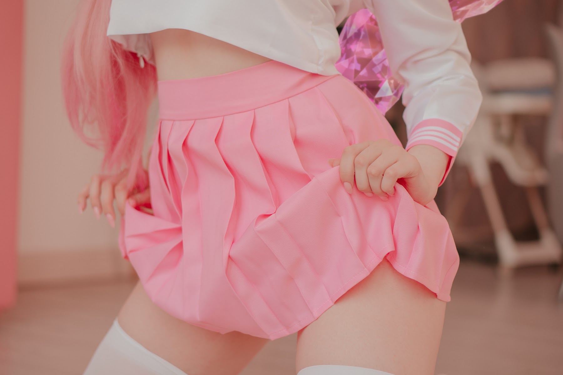 Coser@Alina Becker – Ahri Schoolgirl - P40