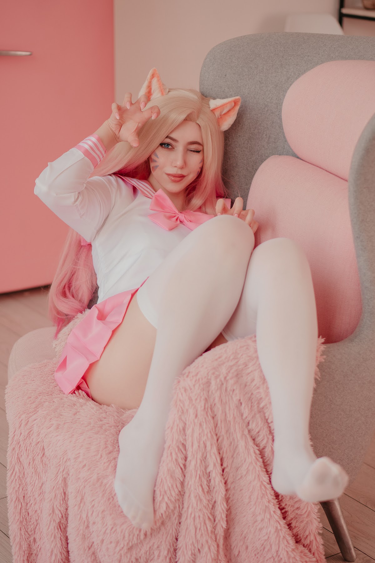 Coser@Alina Becker – Ahri Schoolgirl - P44