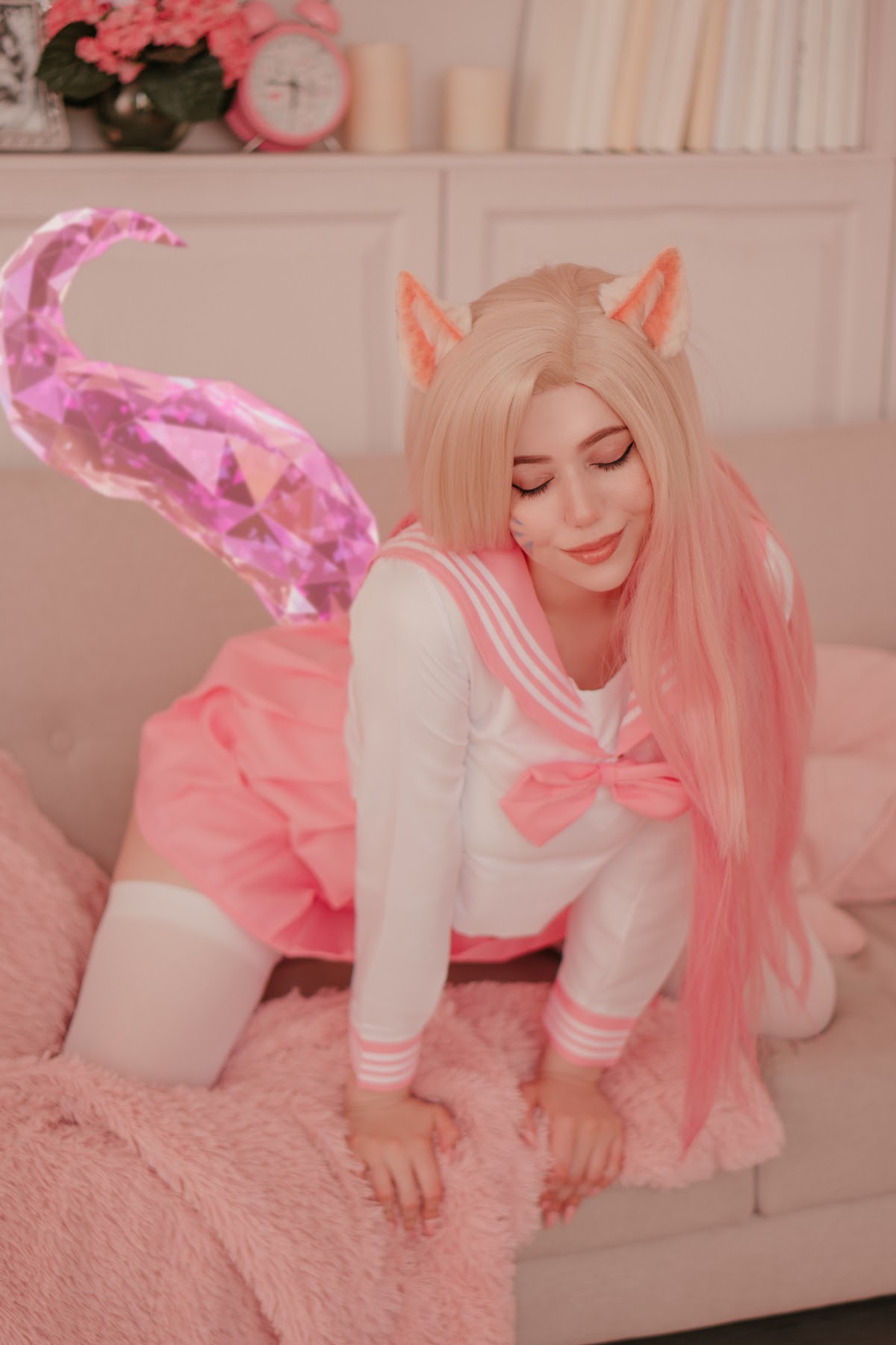 Coser@Alina Becker – Ahri Schoolgirl - P46