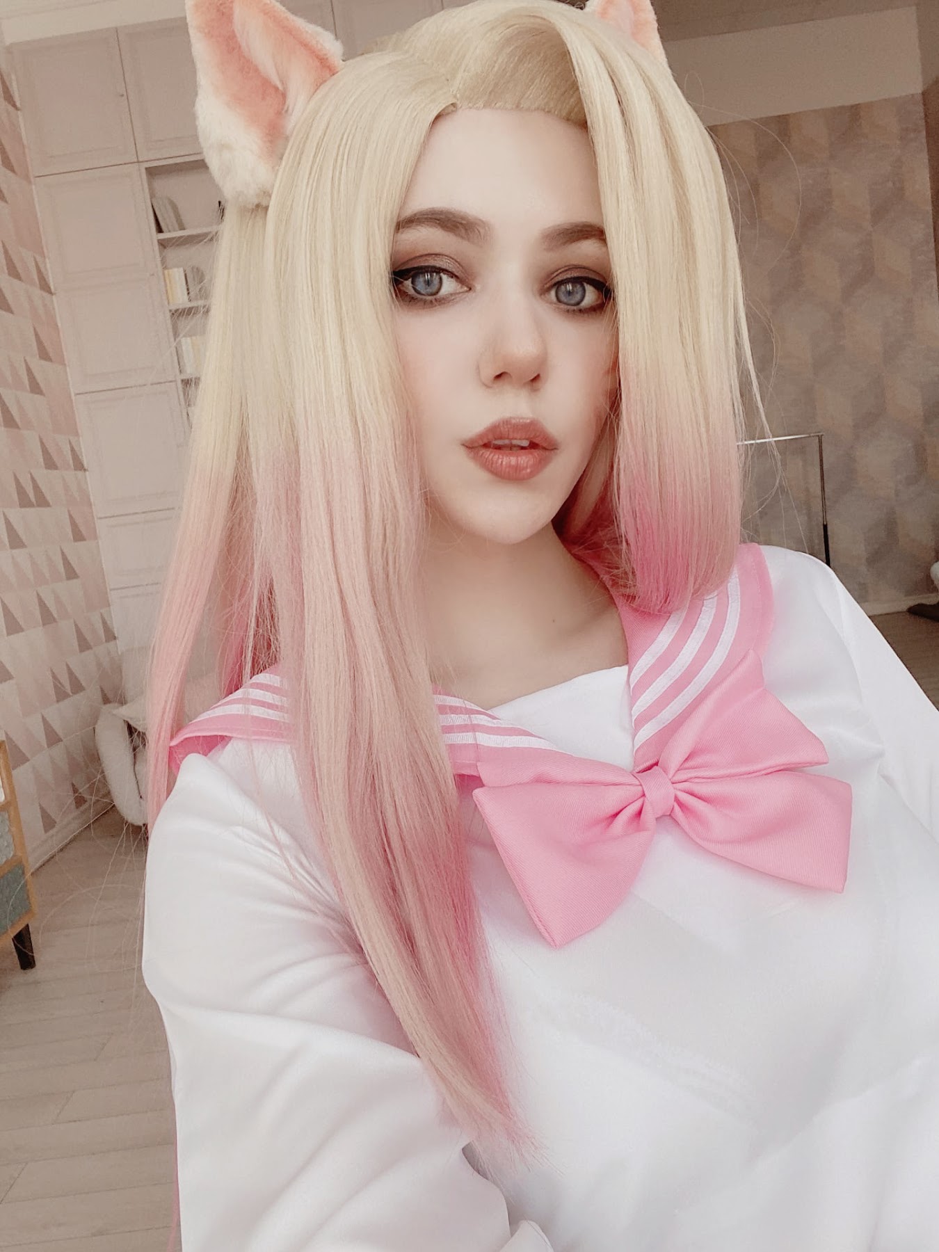 Coser@Alina Becker – Ahri Schoolgirl - P4